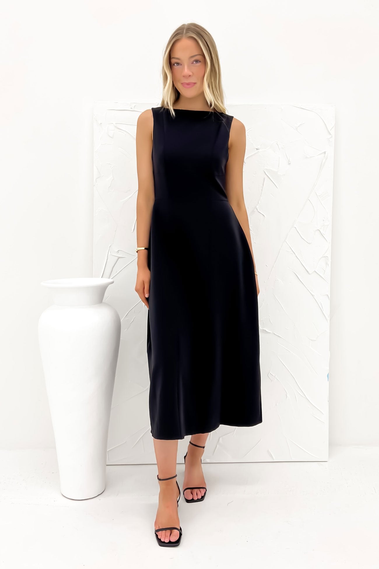 Briony Midi Dress Black