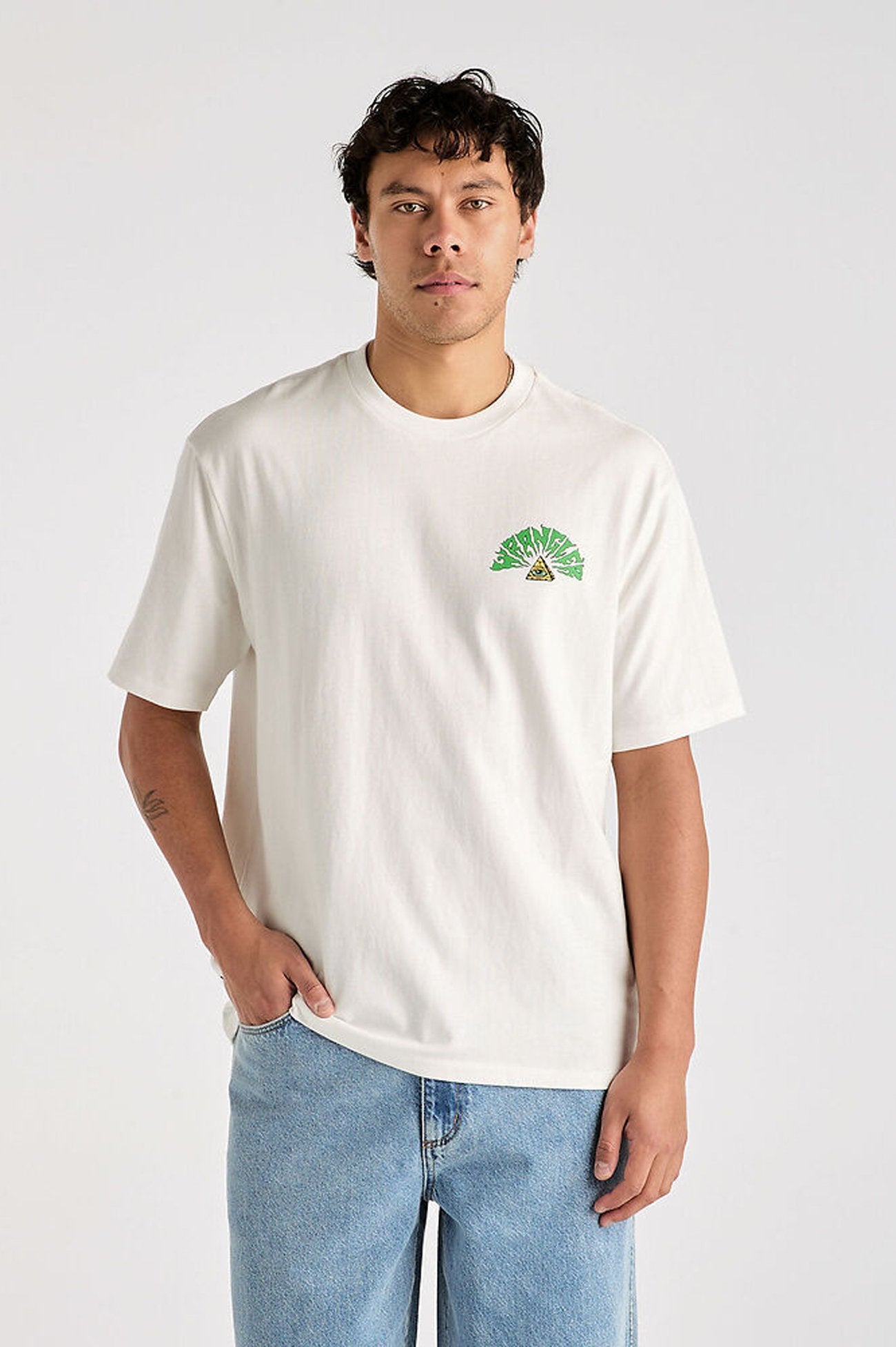 Broken Through Slacker Tee White