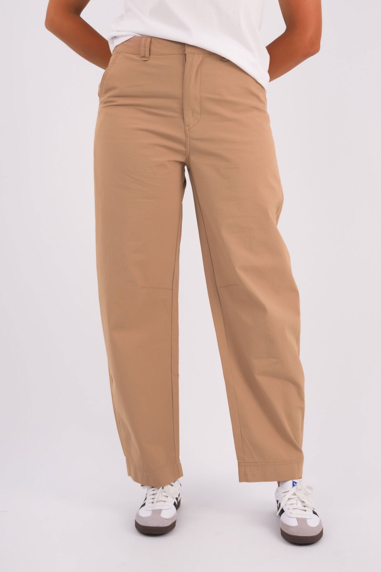 Brooks Barrel Leg Pant Natural