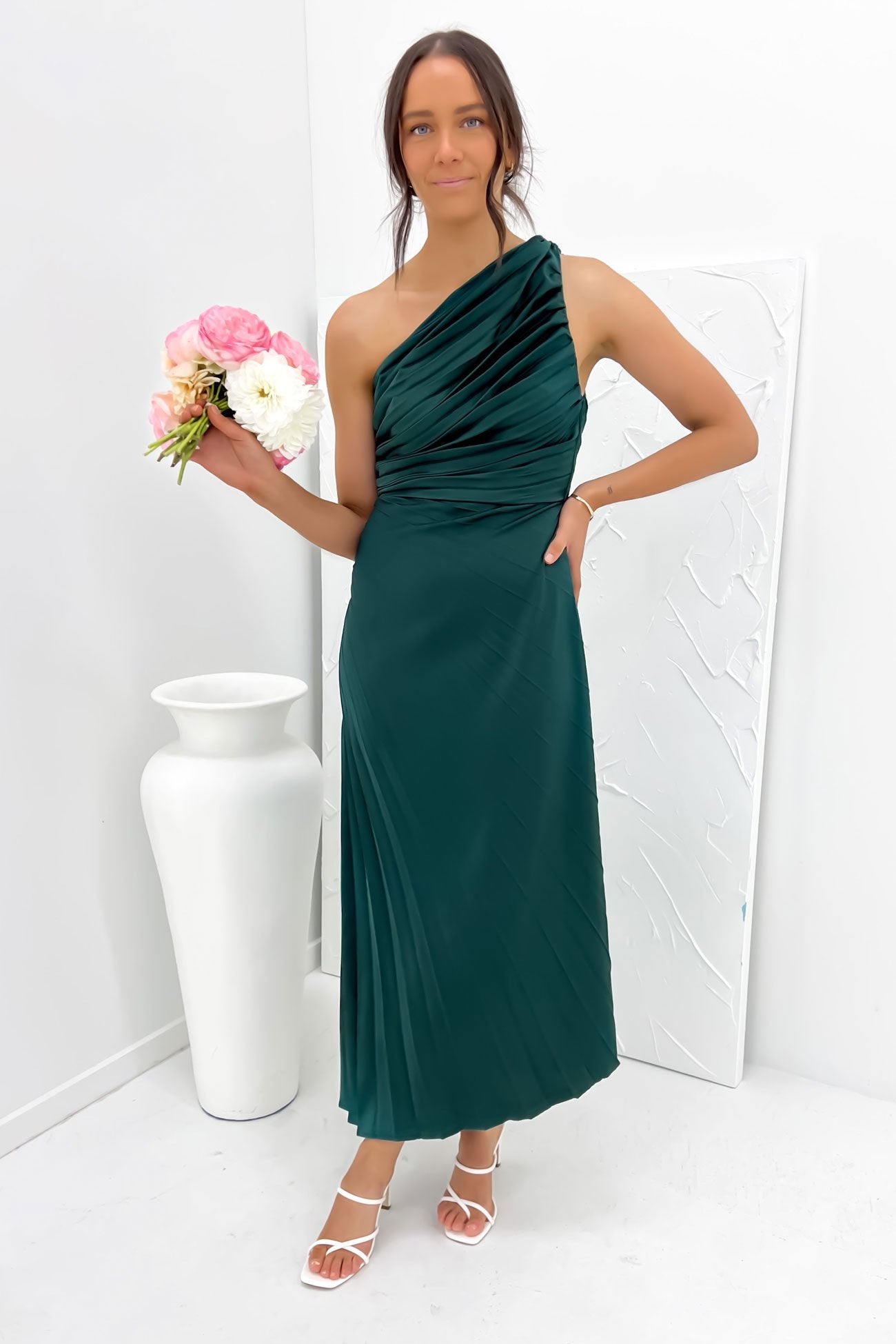 Caralee Midi Dress Emerald