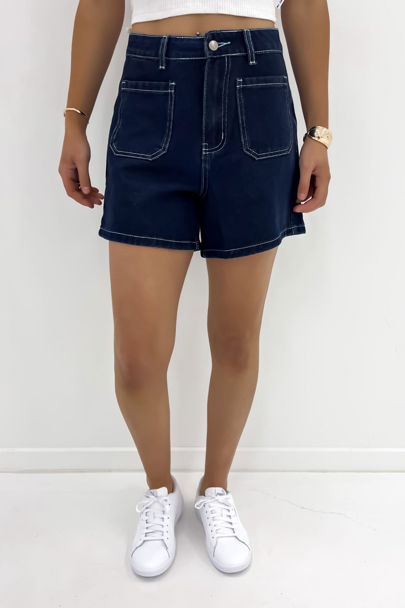 Cecil Denim Short Dark Blue