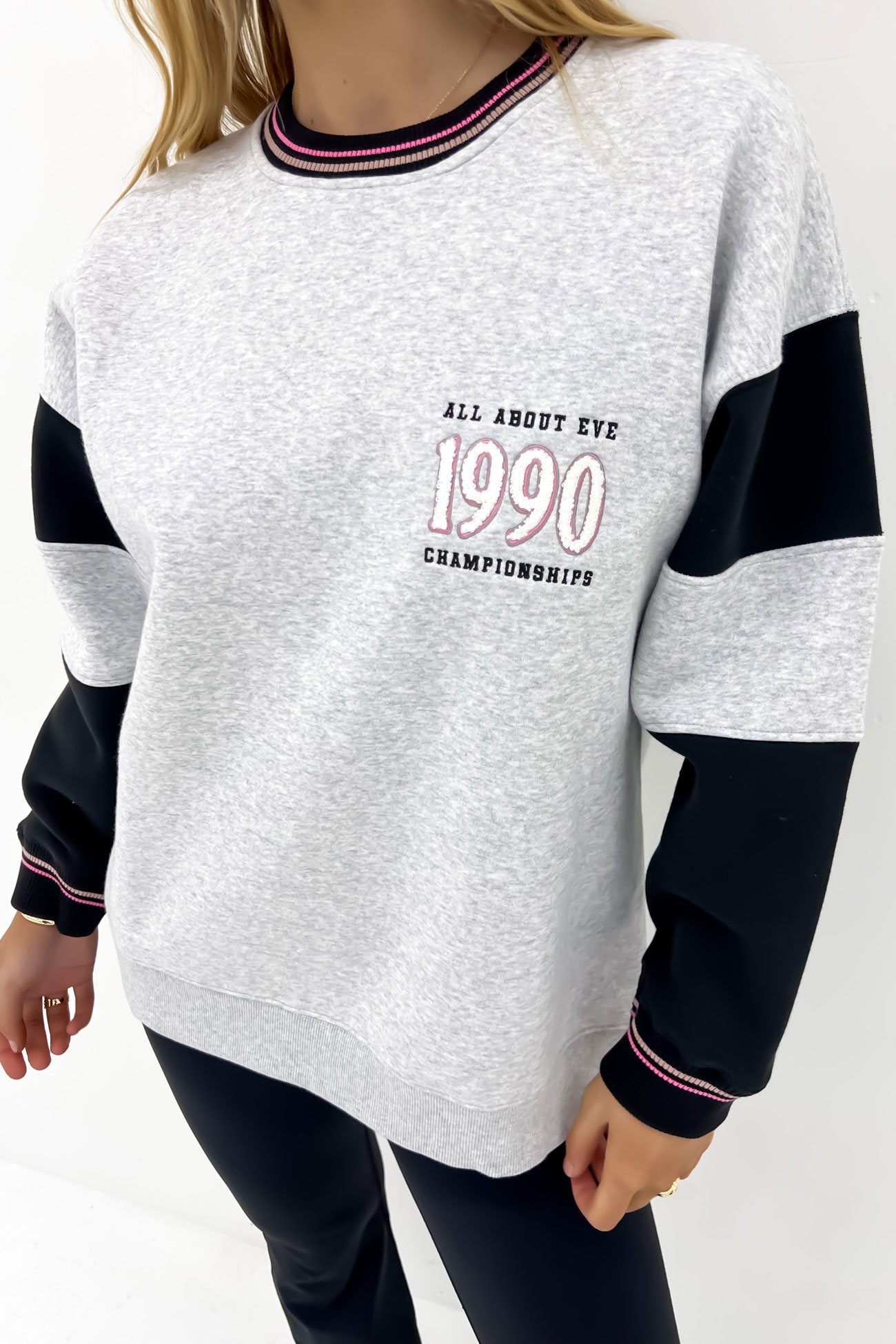 Championship Oversized Crew Grey Marle