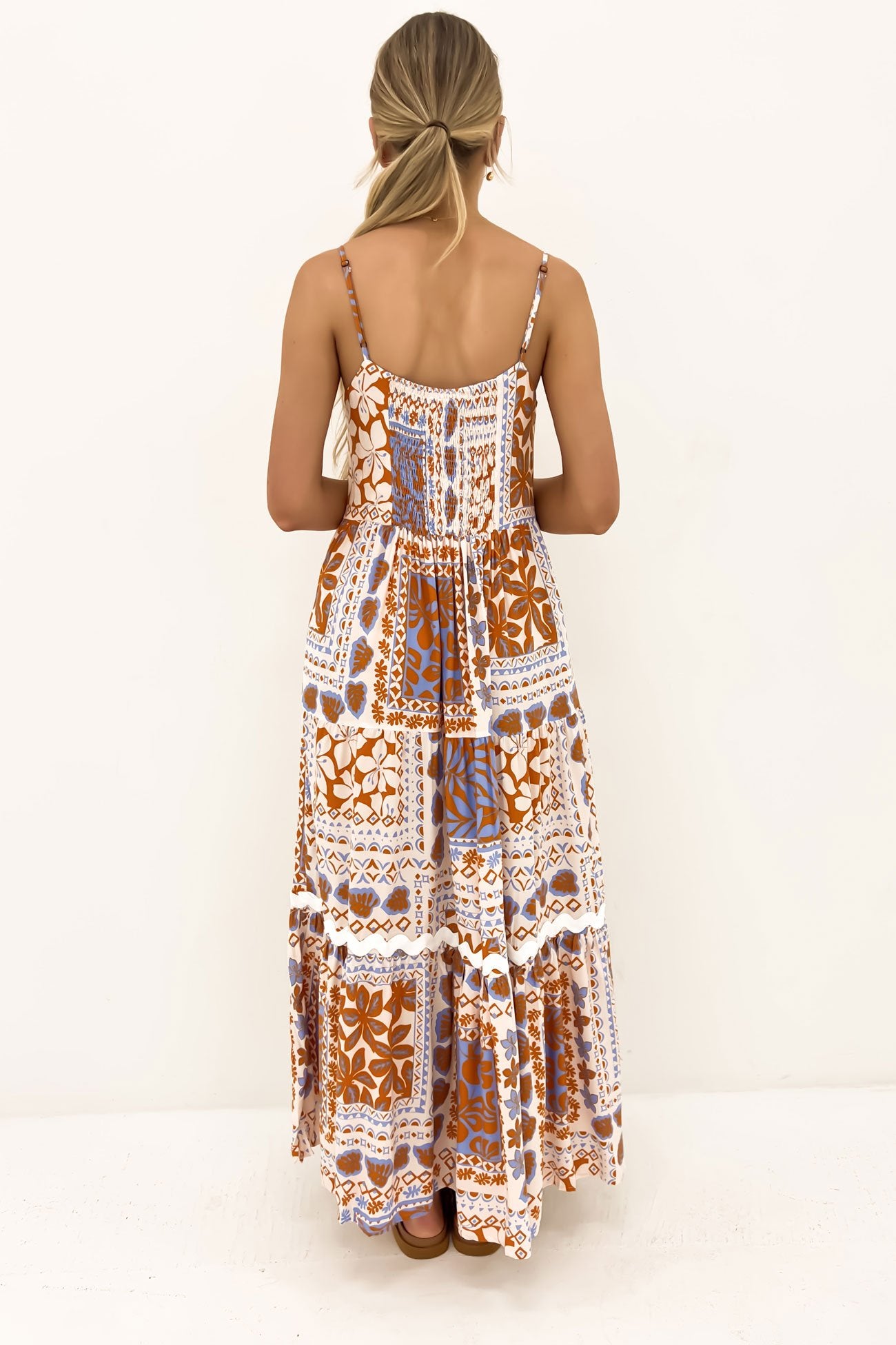 Channing Midi Dress Phoenix Palm