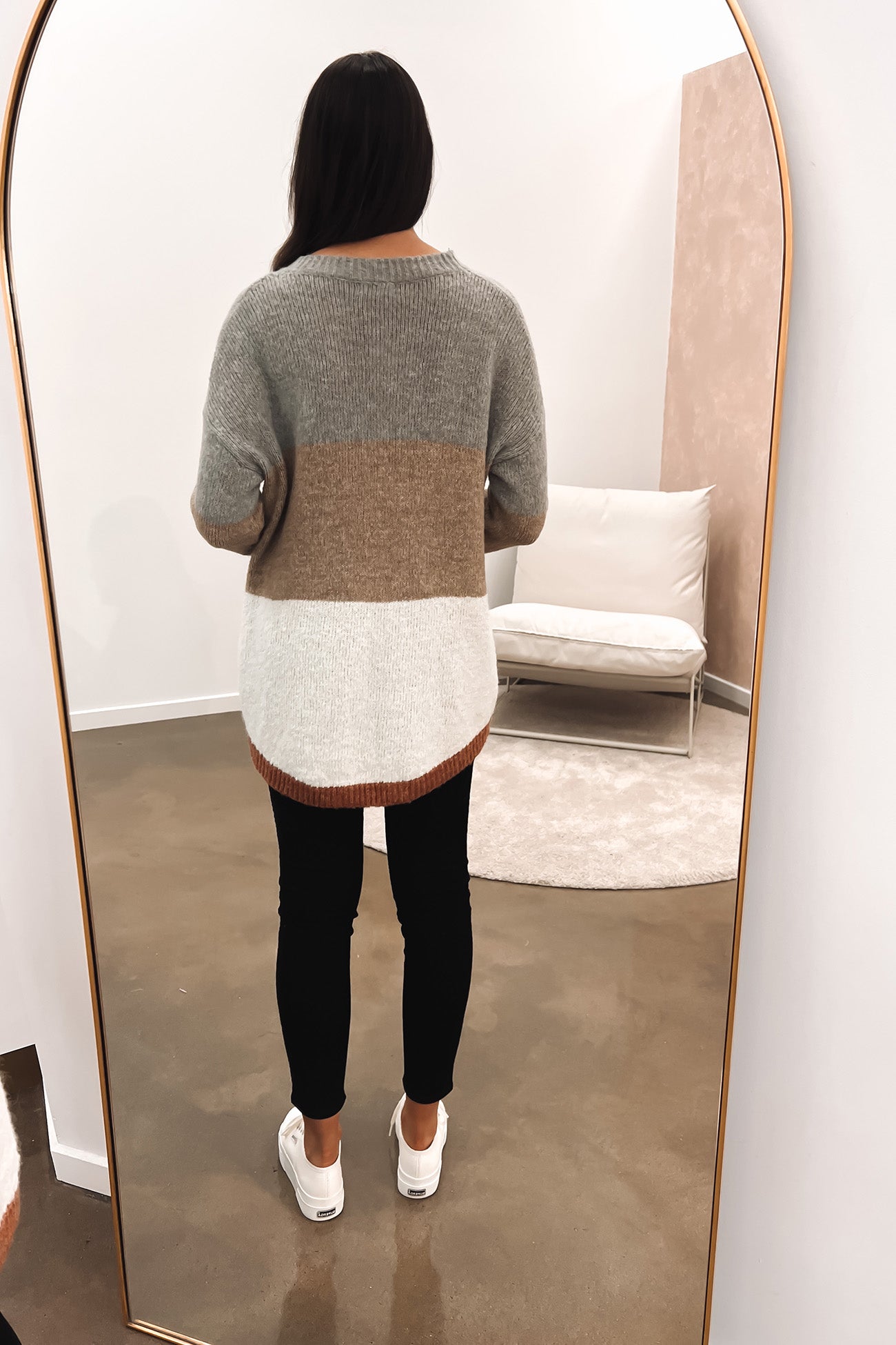 Cia Knit Jumper Grey Mocha