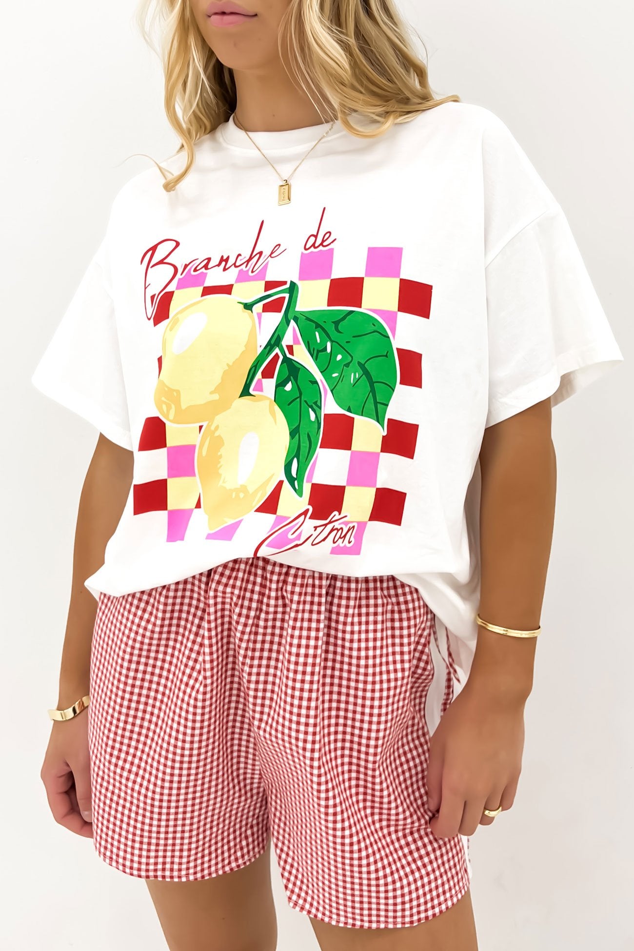 Citron Tee White