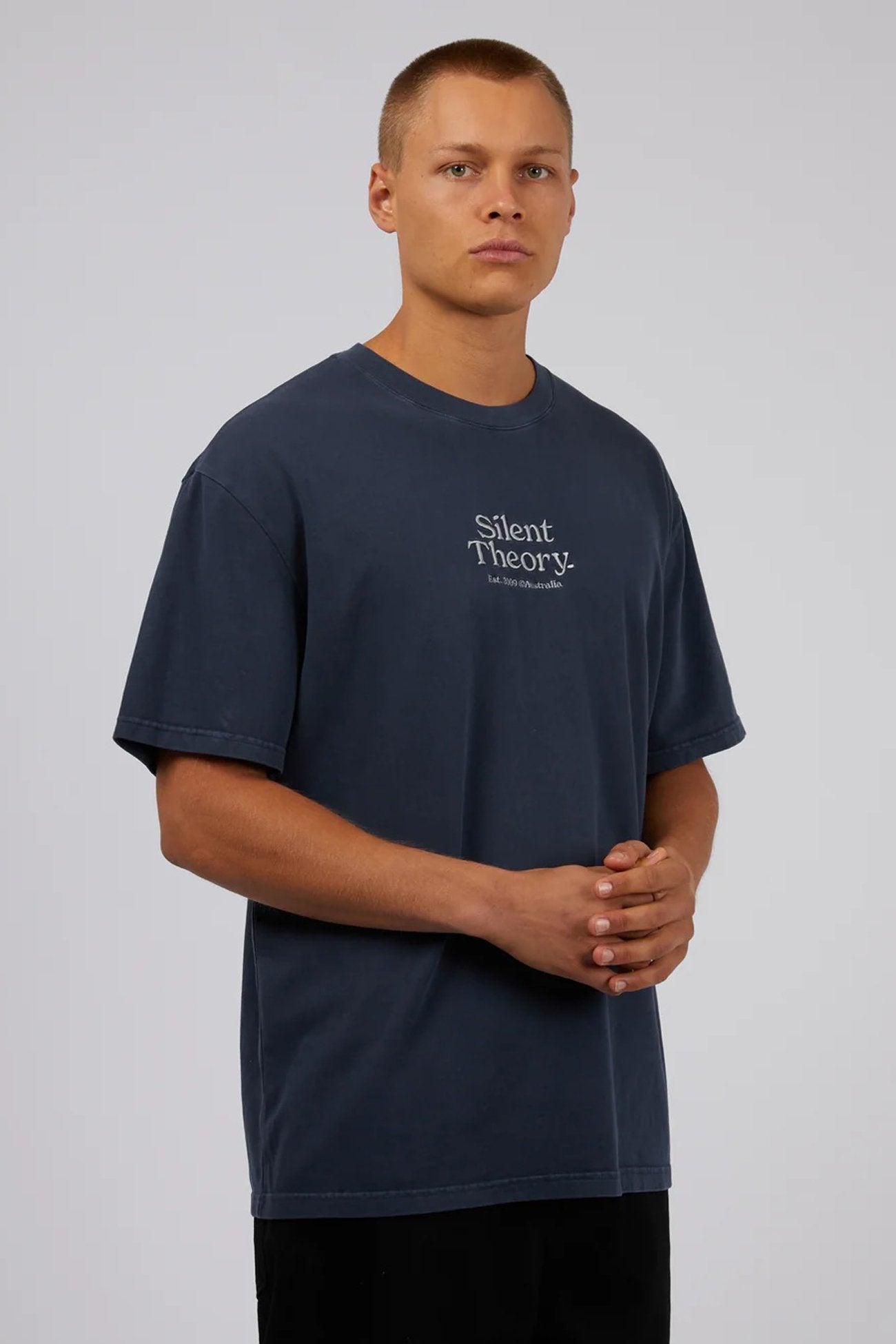 Classic Emb Tee Navy