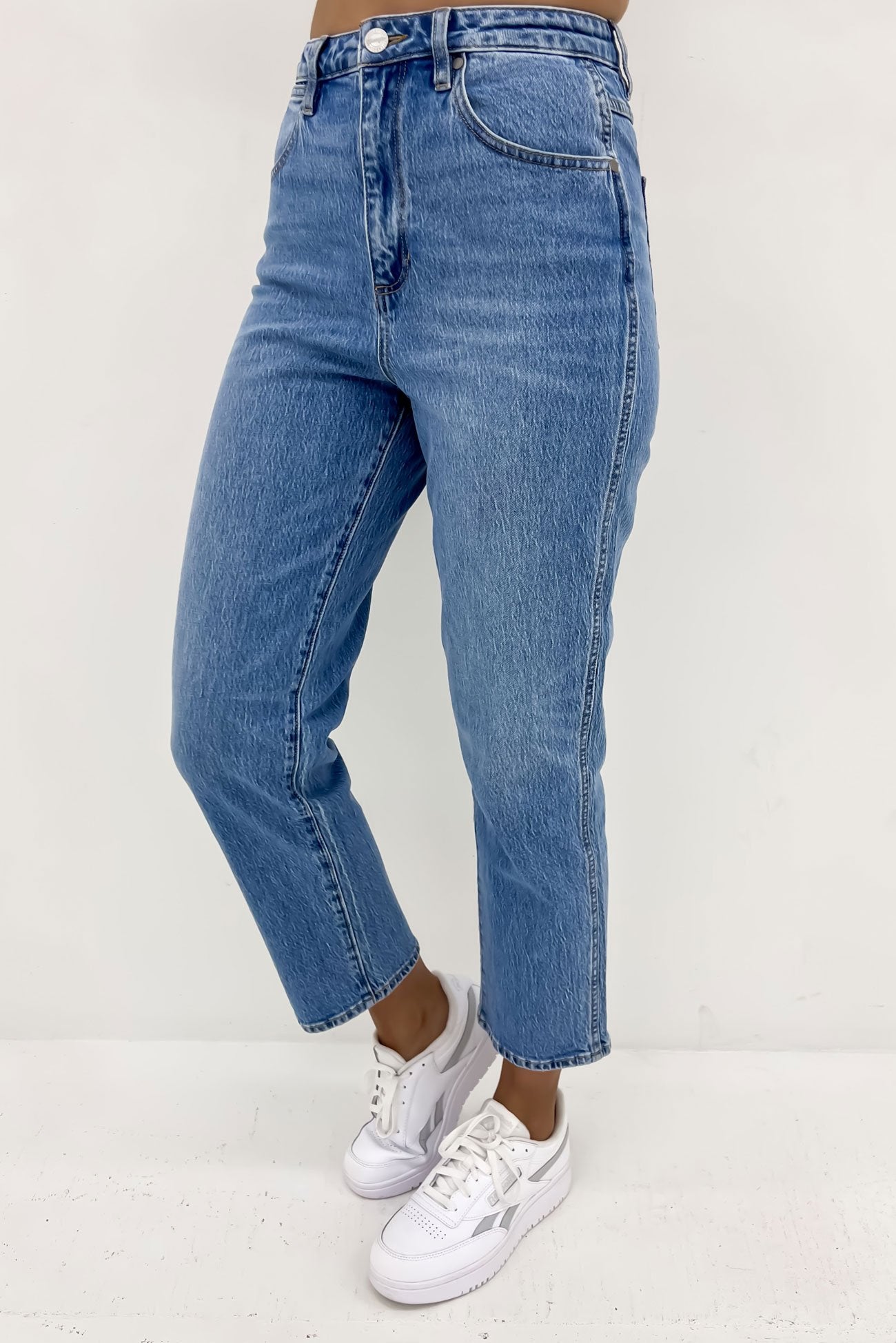 Claudia Hi Straight Crop Jean Pennydale Blue