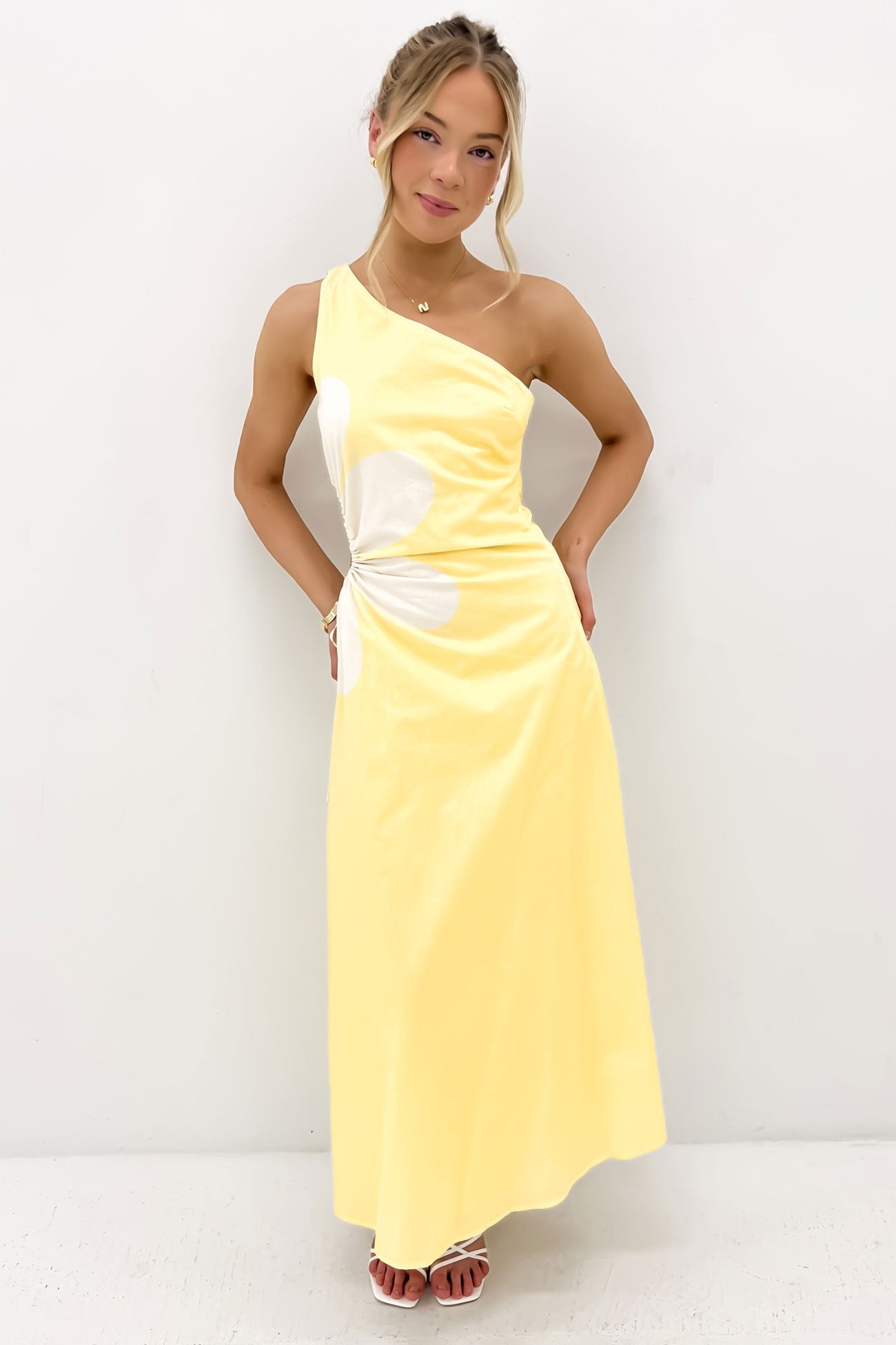 Clayton Midi Dress Yellow