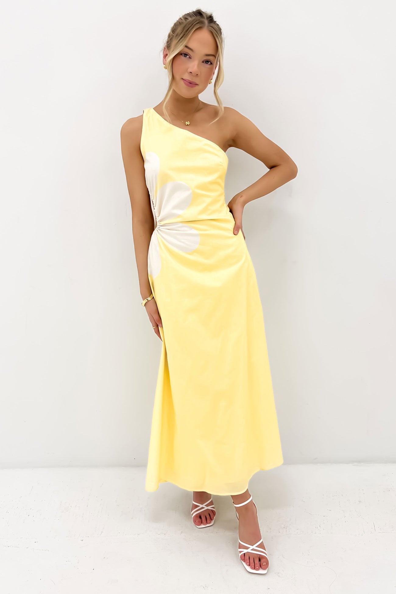 Clayton Midi Dress Yellow