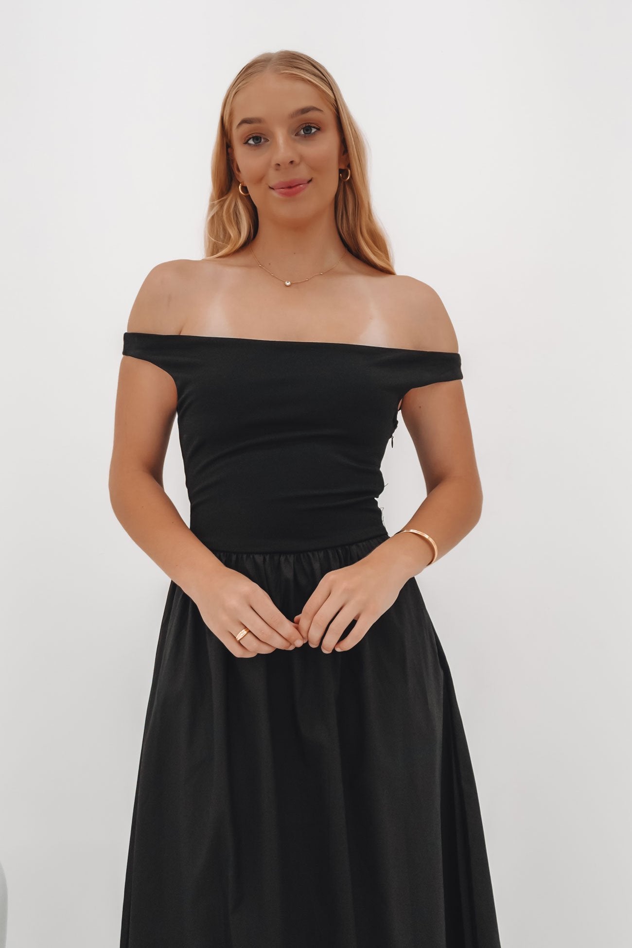 Cleary Midi Dress Black