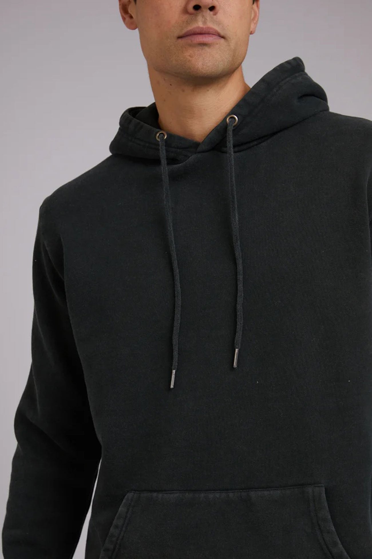 Curved Hem Hoody Dark Green