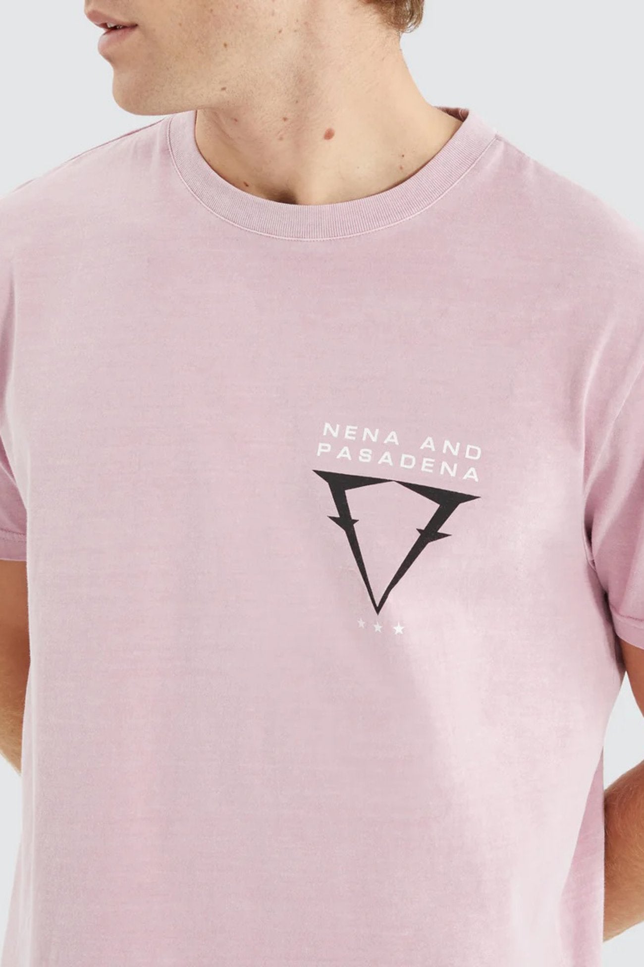 Data Dual Curved Tee Pigment Pink