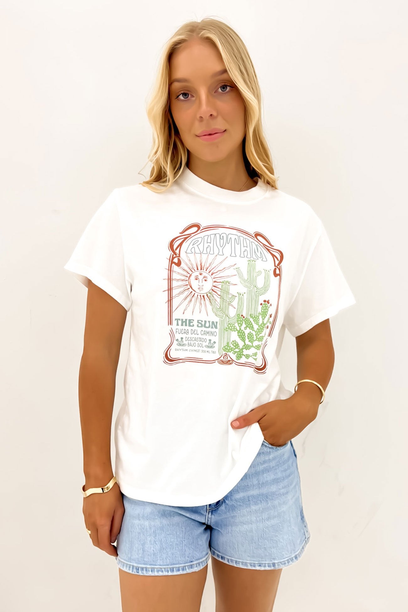 Del Camino Band T-Shirt White