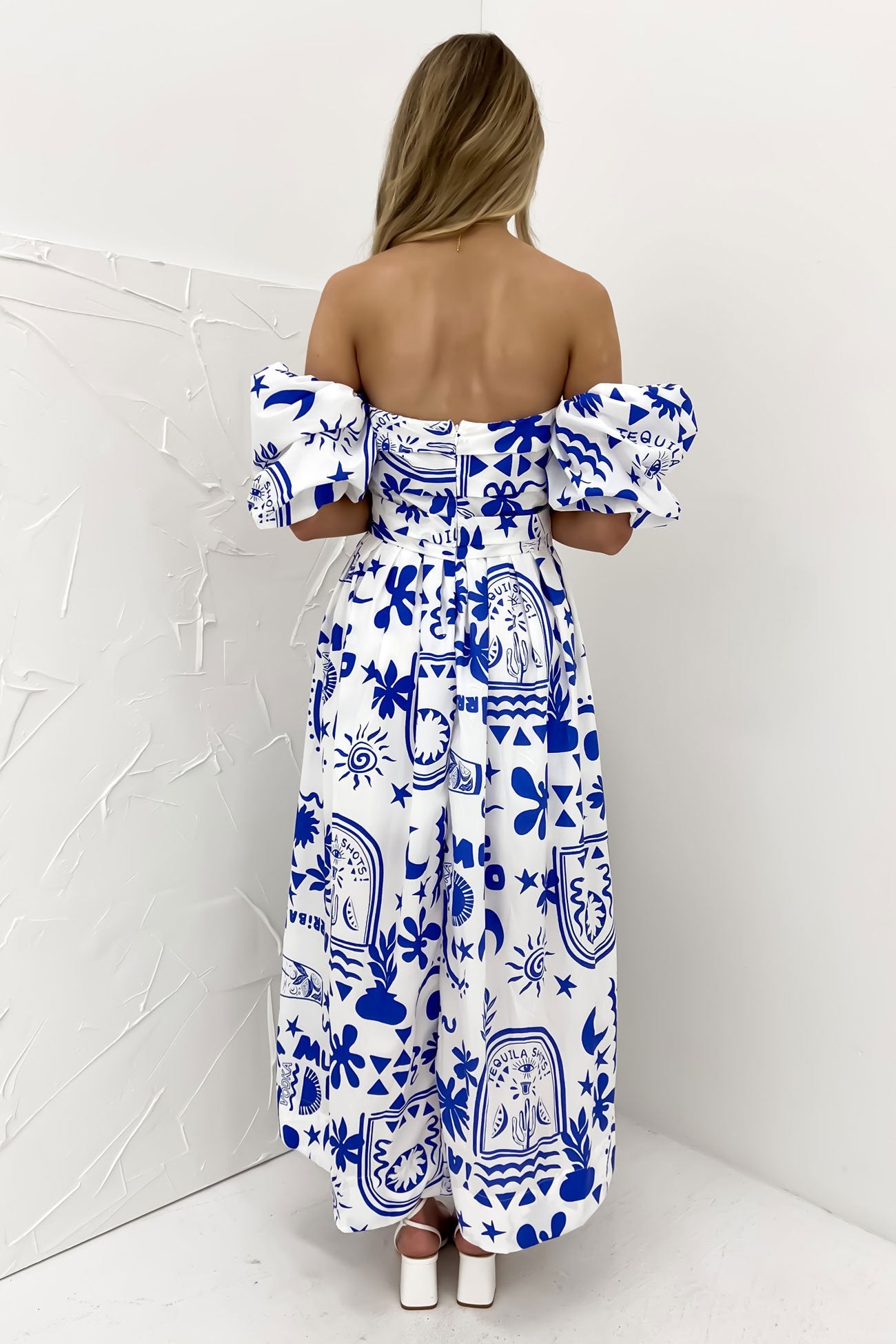 Dempsey Midi Dress Blue Paradise