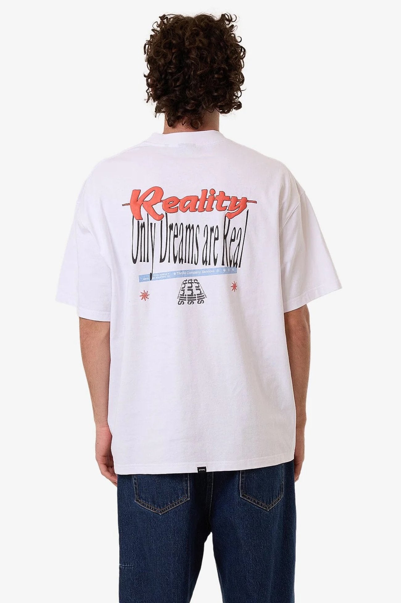 Dream Reality Box Fit Oversize Tee White