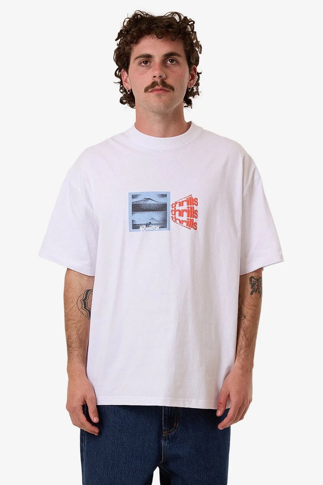 Dream Reality Box Fit Oversize Tee White