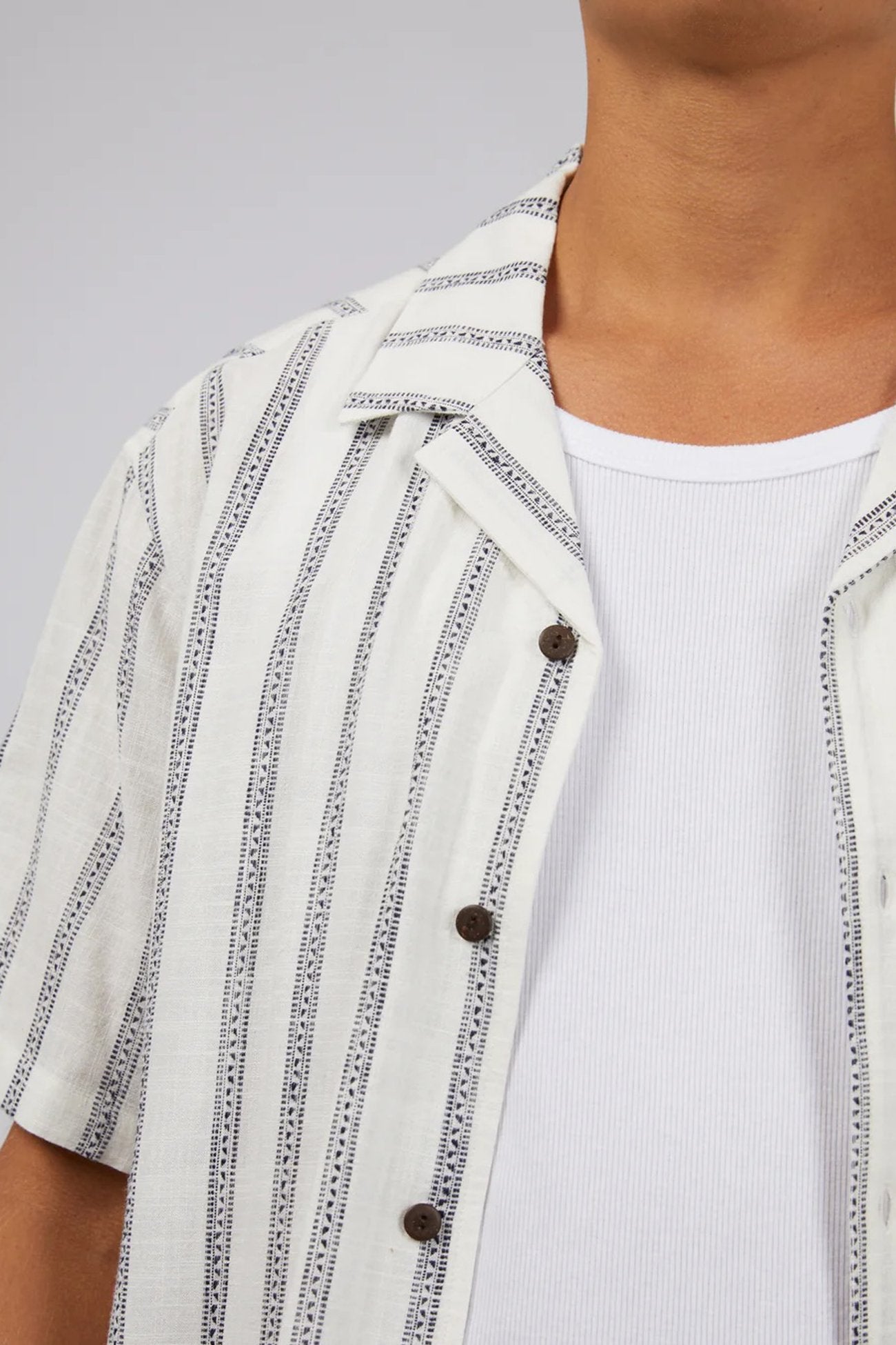 Drifter Stripe Shirt White