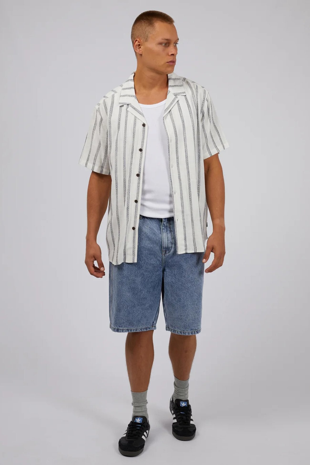 Drifter Stripe Shirt White