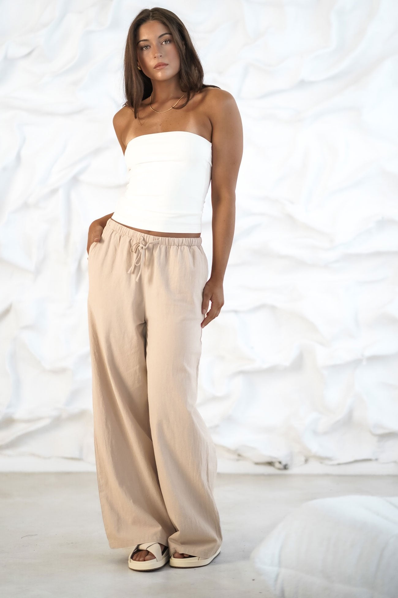 Elijah Beach Pant Tan