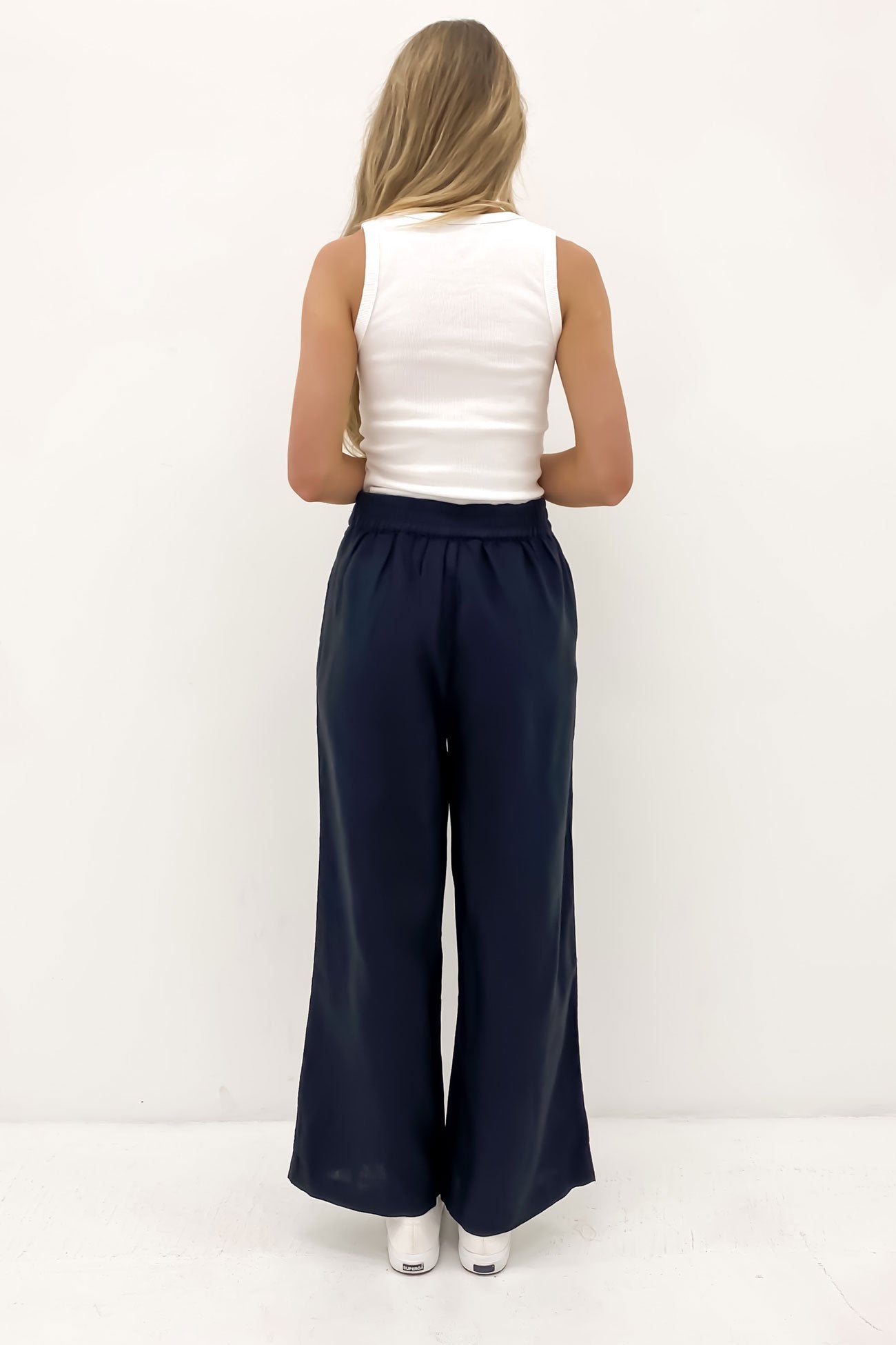 Elina Wide Leg Pant Black