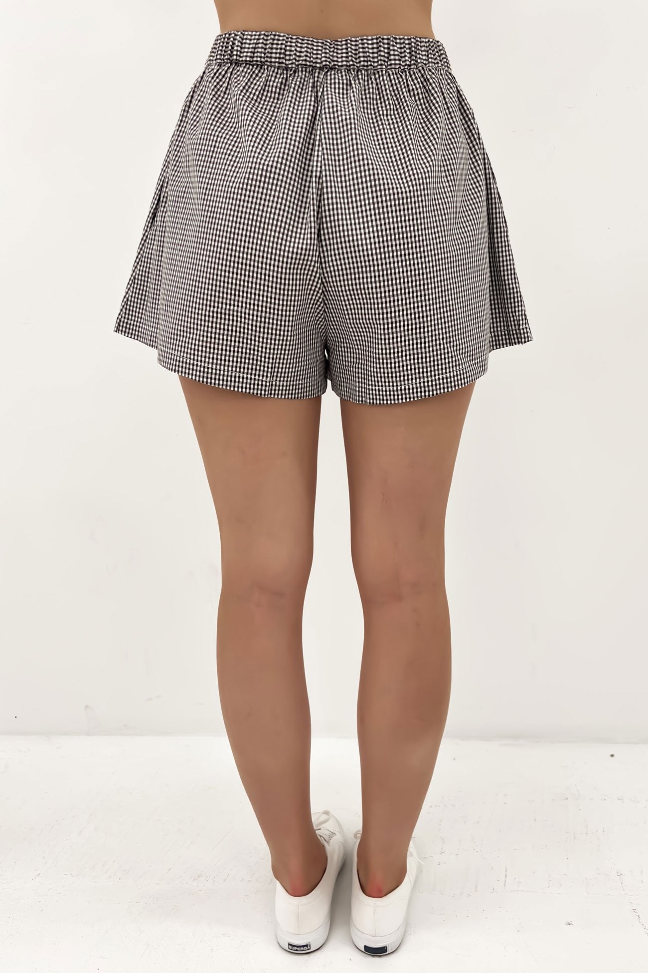 Elle Short Black Gingham