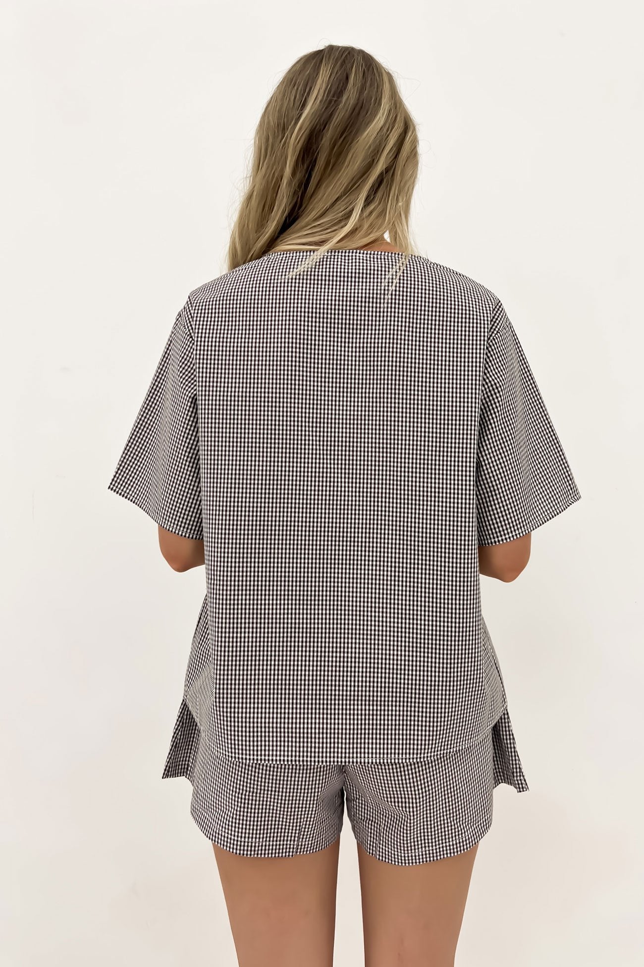 Ellie Top Black Gingham