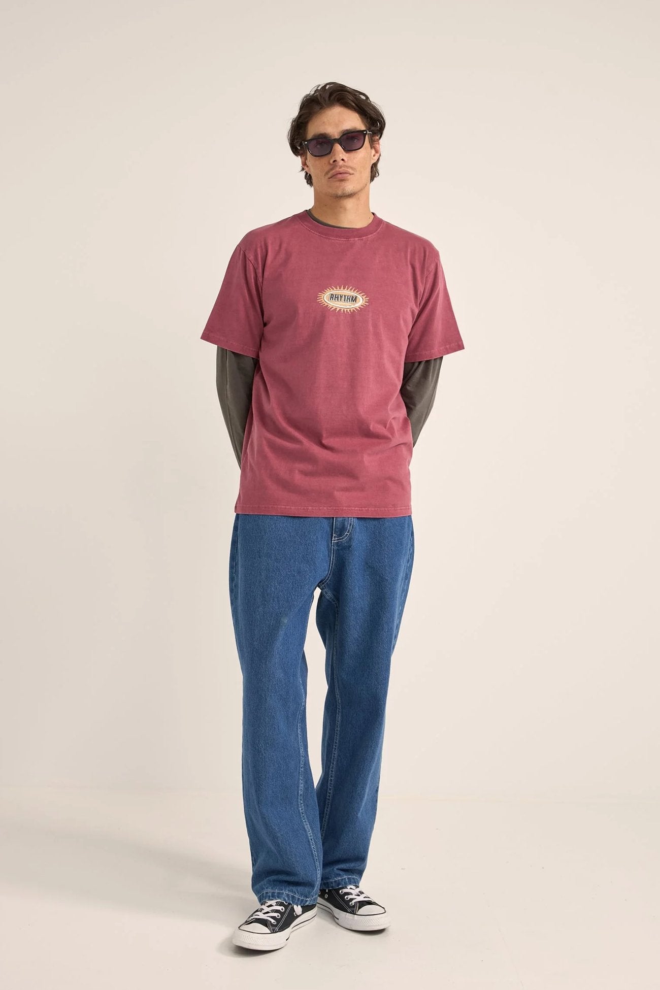 Ellipse Sun Short Sleeve T-Shirt Merlot