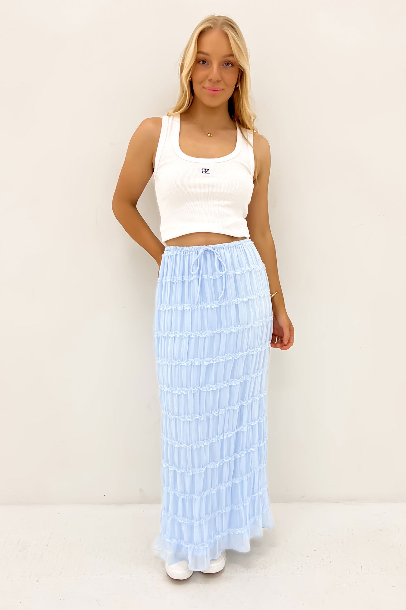 Eloisa Maxi Skirt Blue