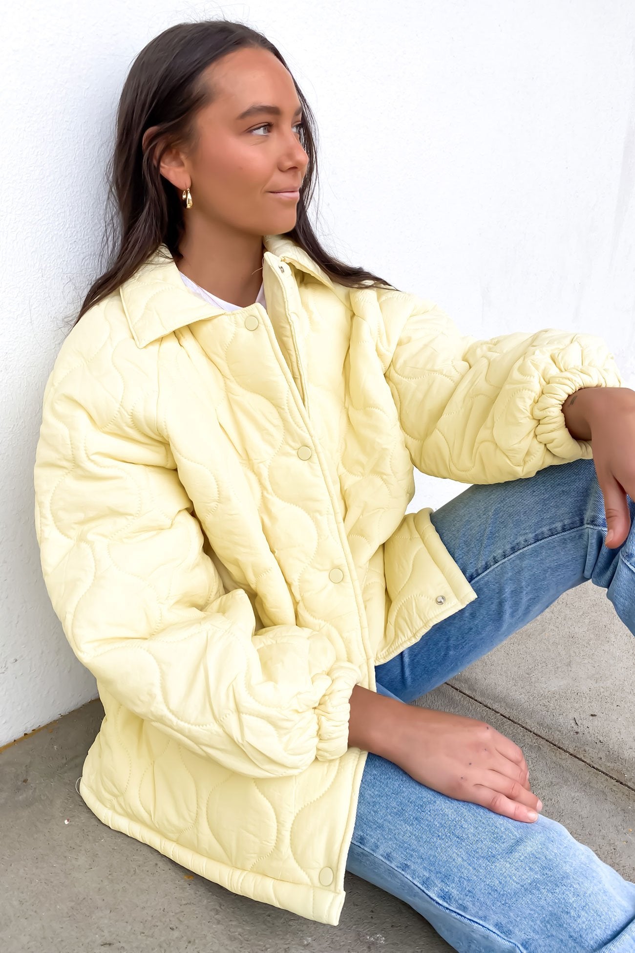 Elyse Quilted Jacket Butter