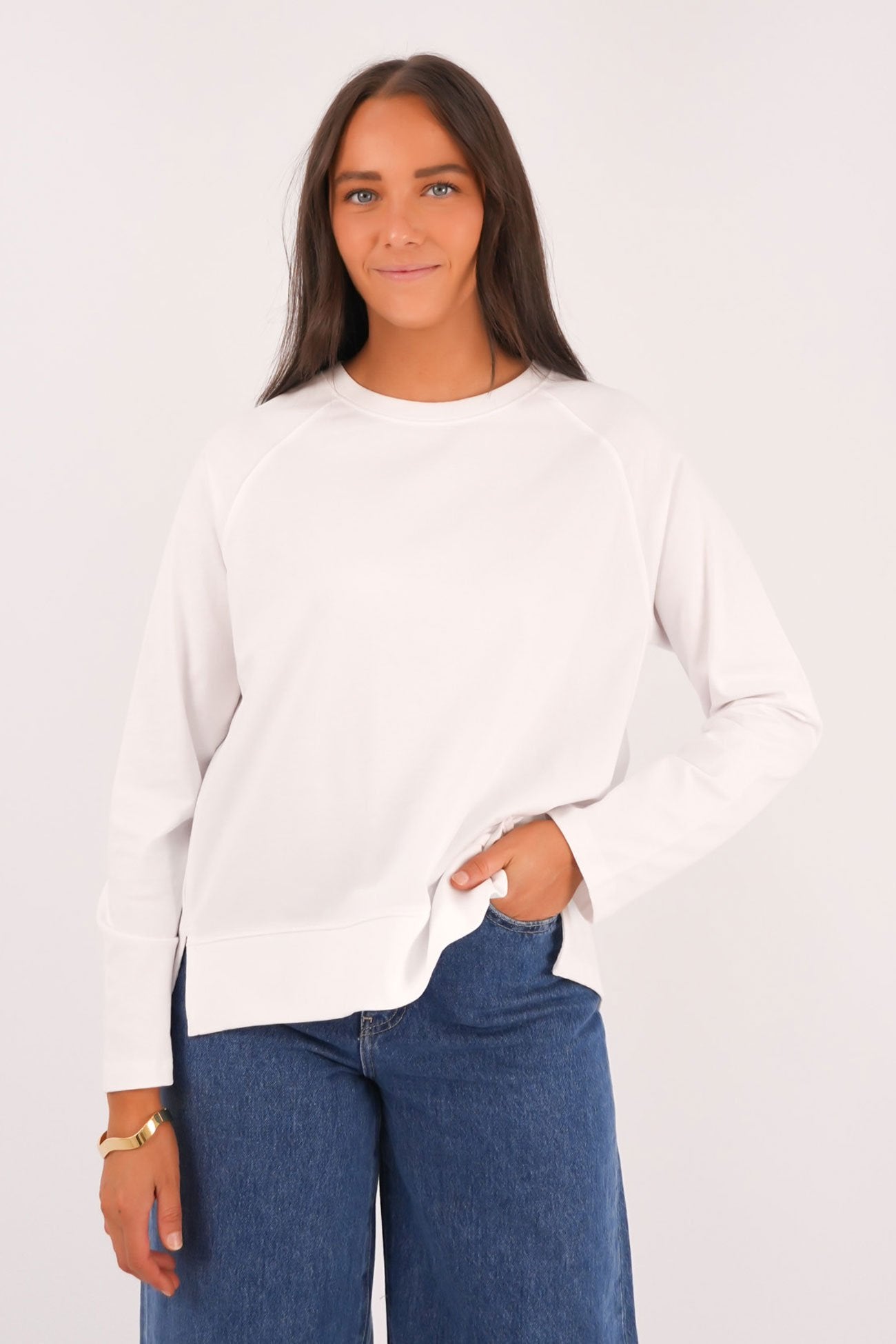 Endless Long Sleeve Tee White