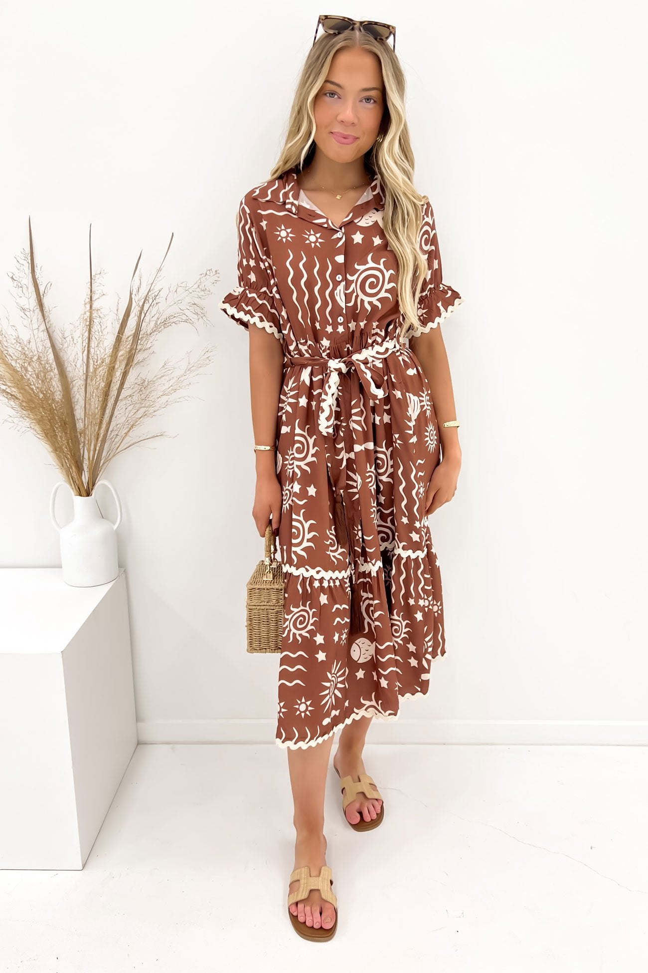 Eris Midi Dress Chocolate Soleil