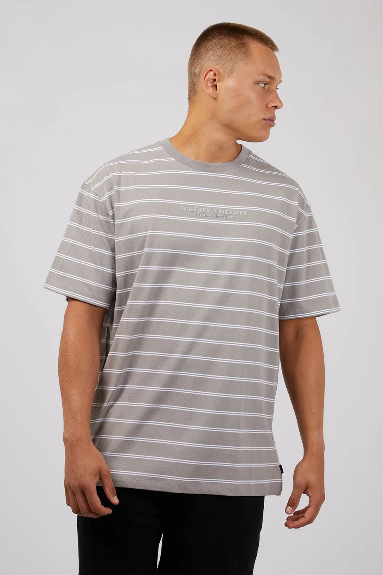 Essential Theory Stripe Tee Grey