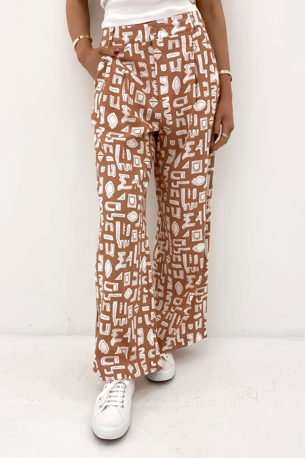 Etched Geo Pant Print