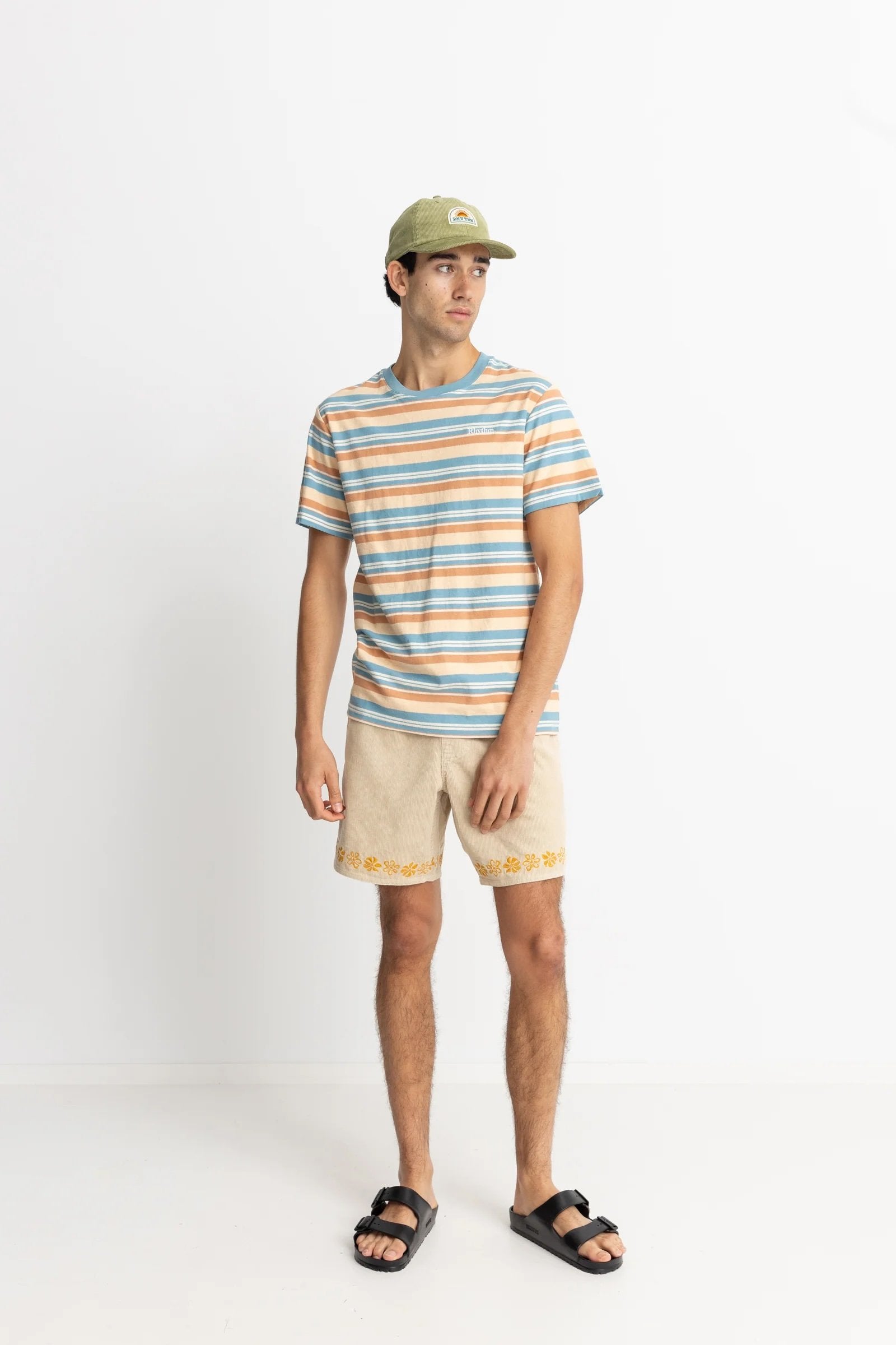 Everyday Stripe Short Sleeve T-Shirt Mineral Blue