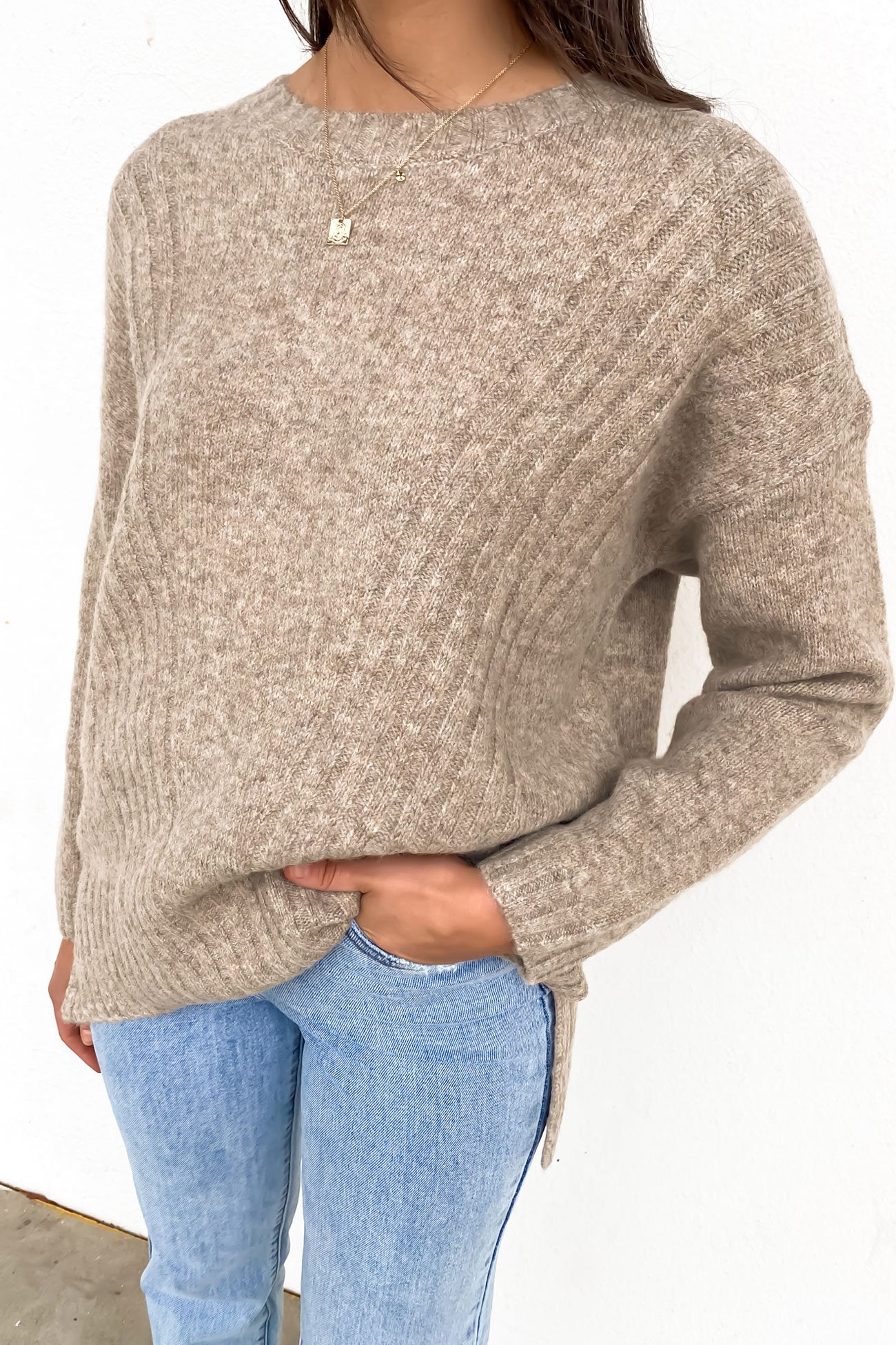 Evie Knit Jumper Mocha