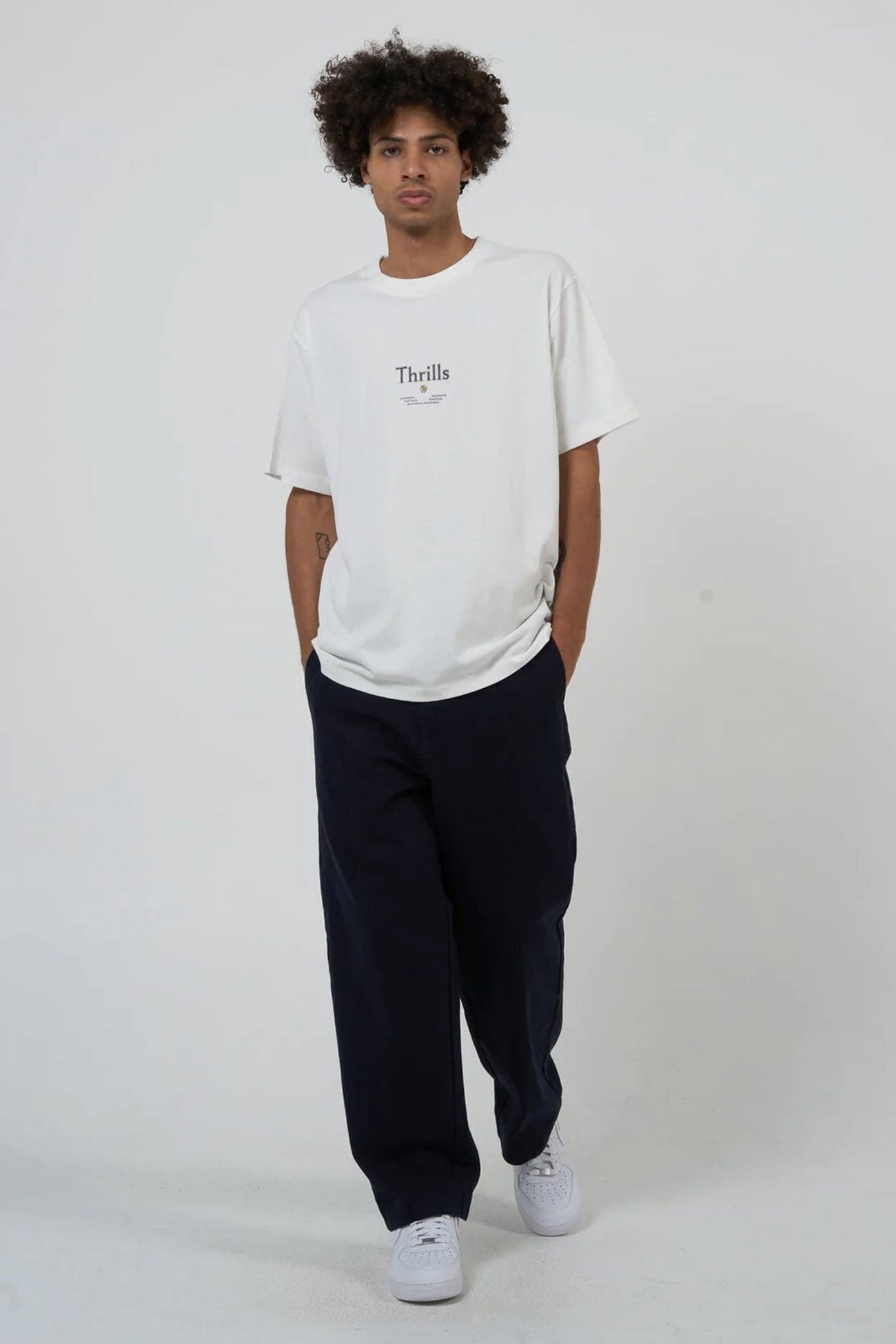 Existencail Country Club Merch Fit Tee Dirty White