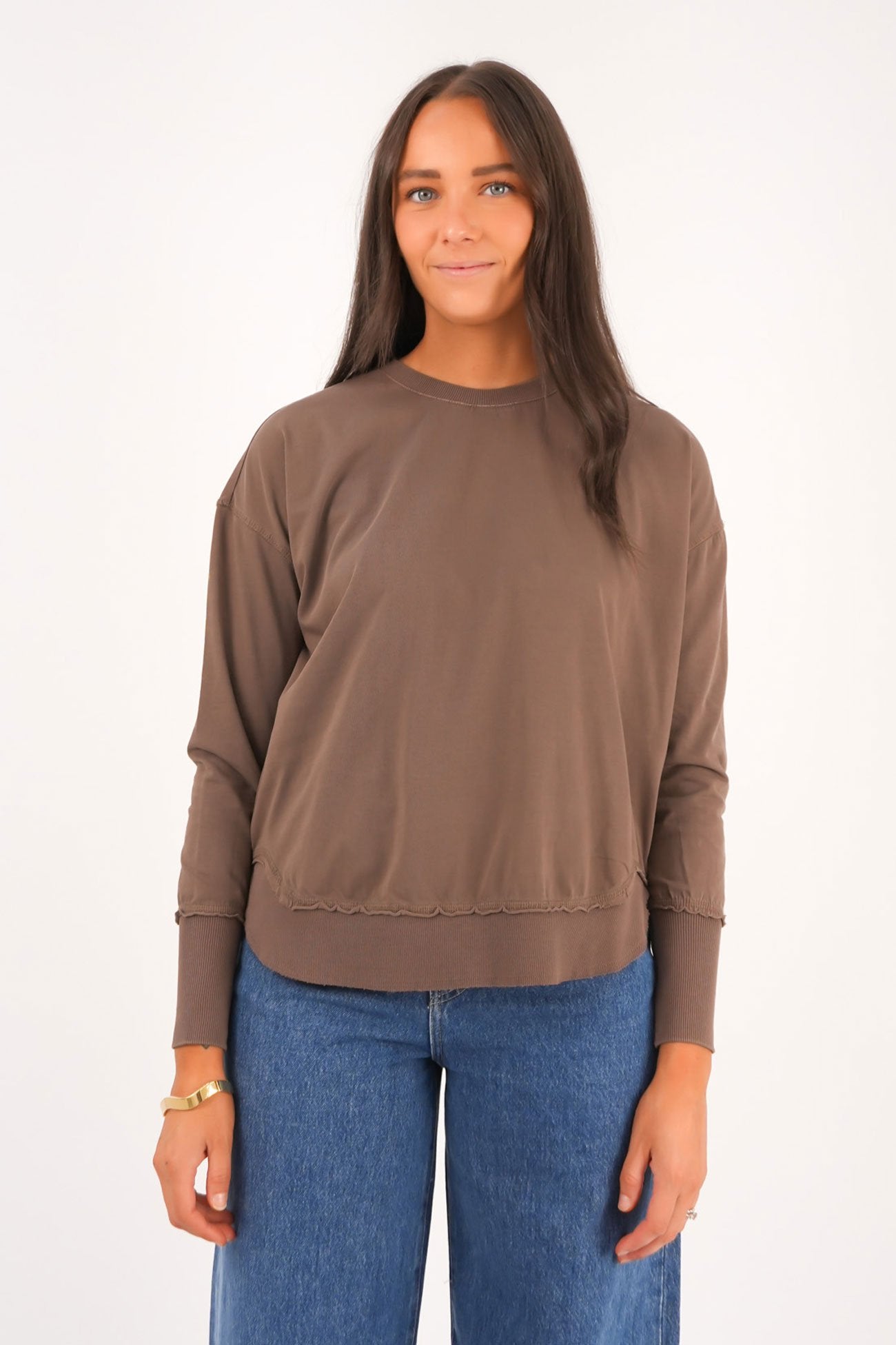 Farrah Long Sleeve Coffee Quartz