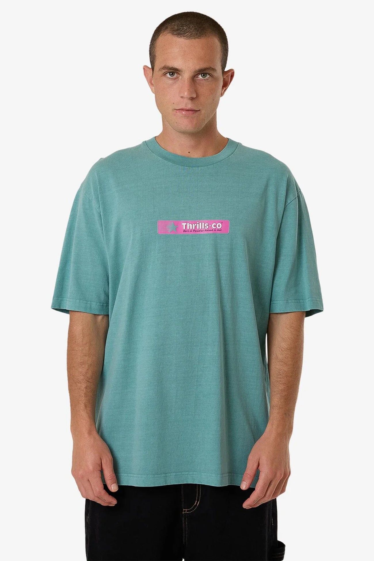 Games Of 84' Oversize Fit Tee Agate Green