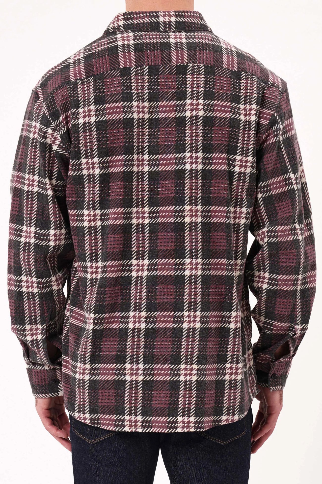 Garret Check Shirt Black Brick