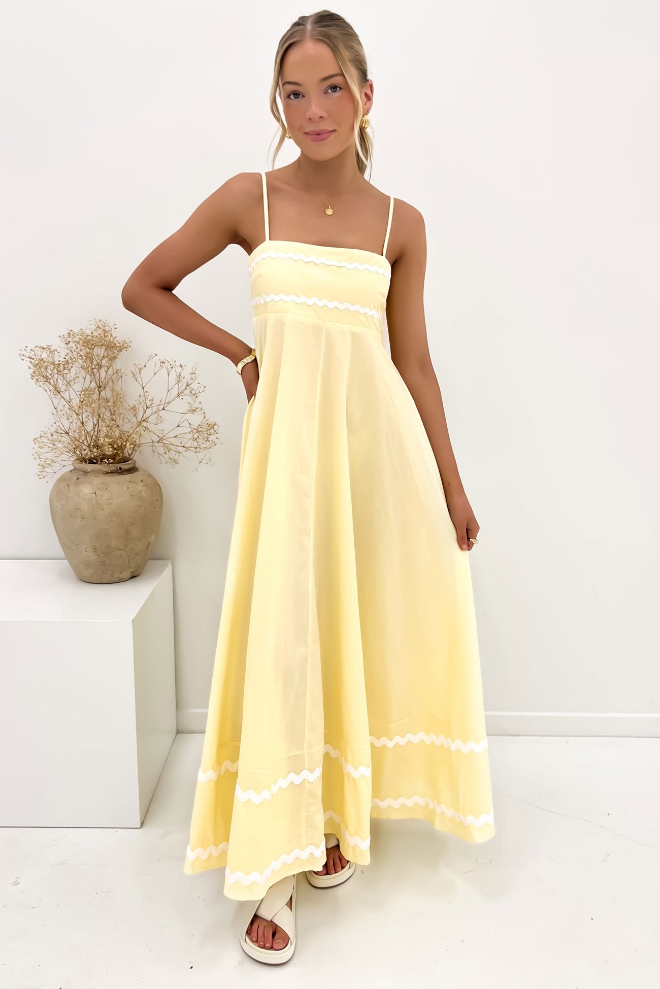 Gemma Maxi Dress Yellow