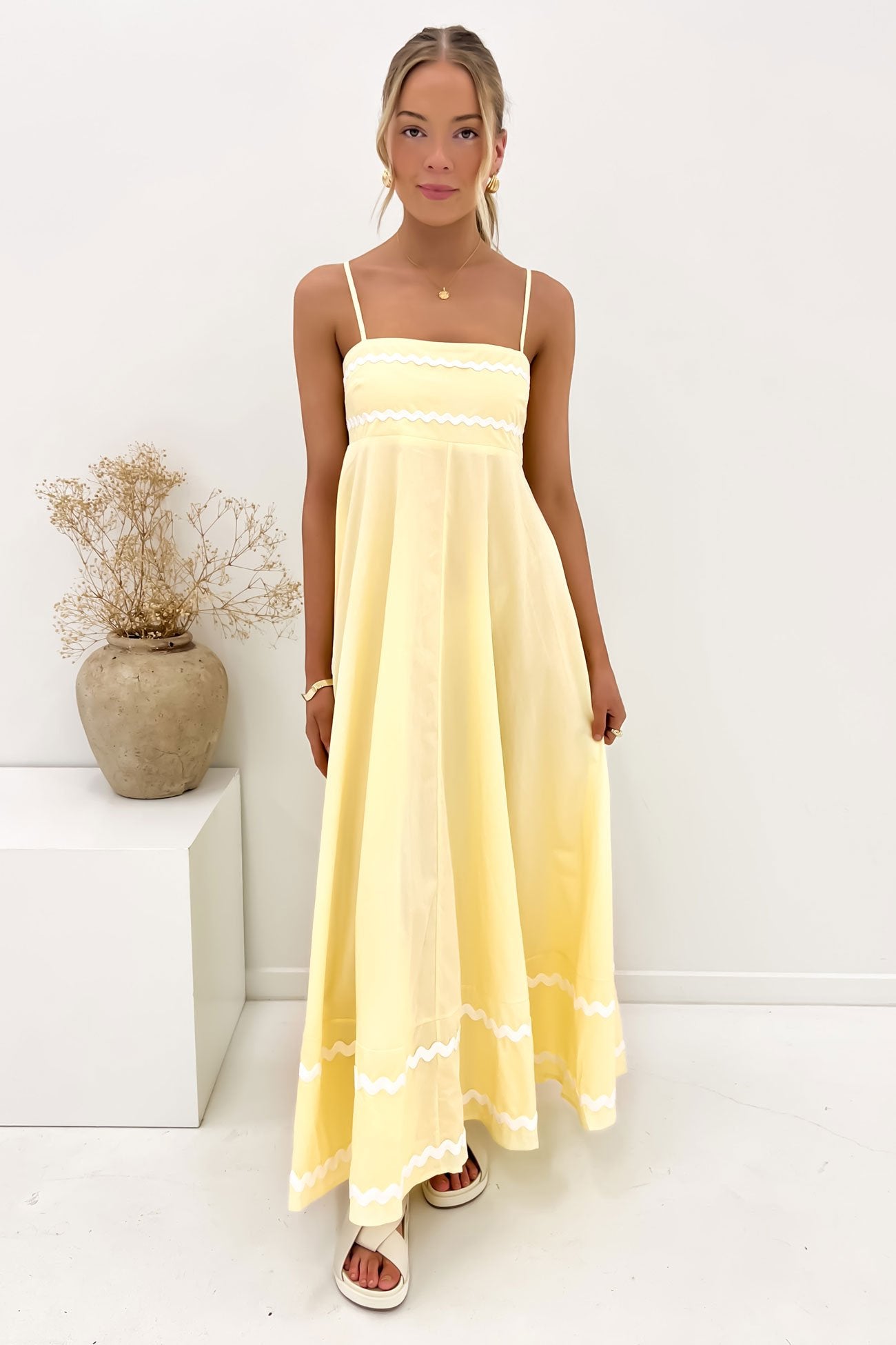 Gemma Maxi Dress Yellow