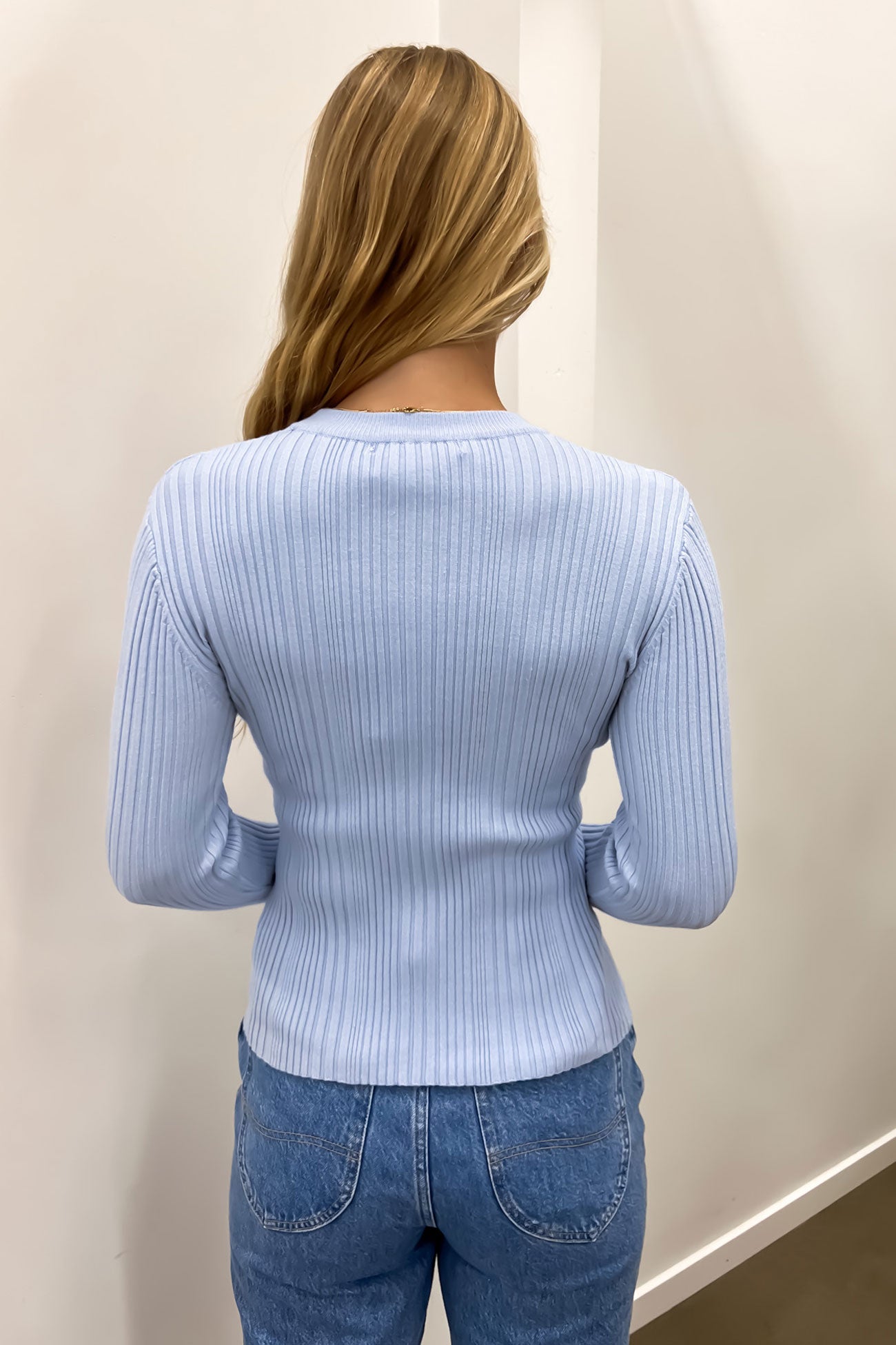 Greta Long Sleeve Pale Blue