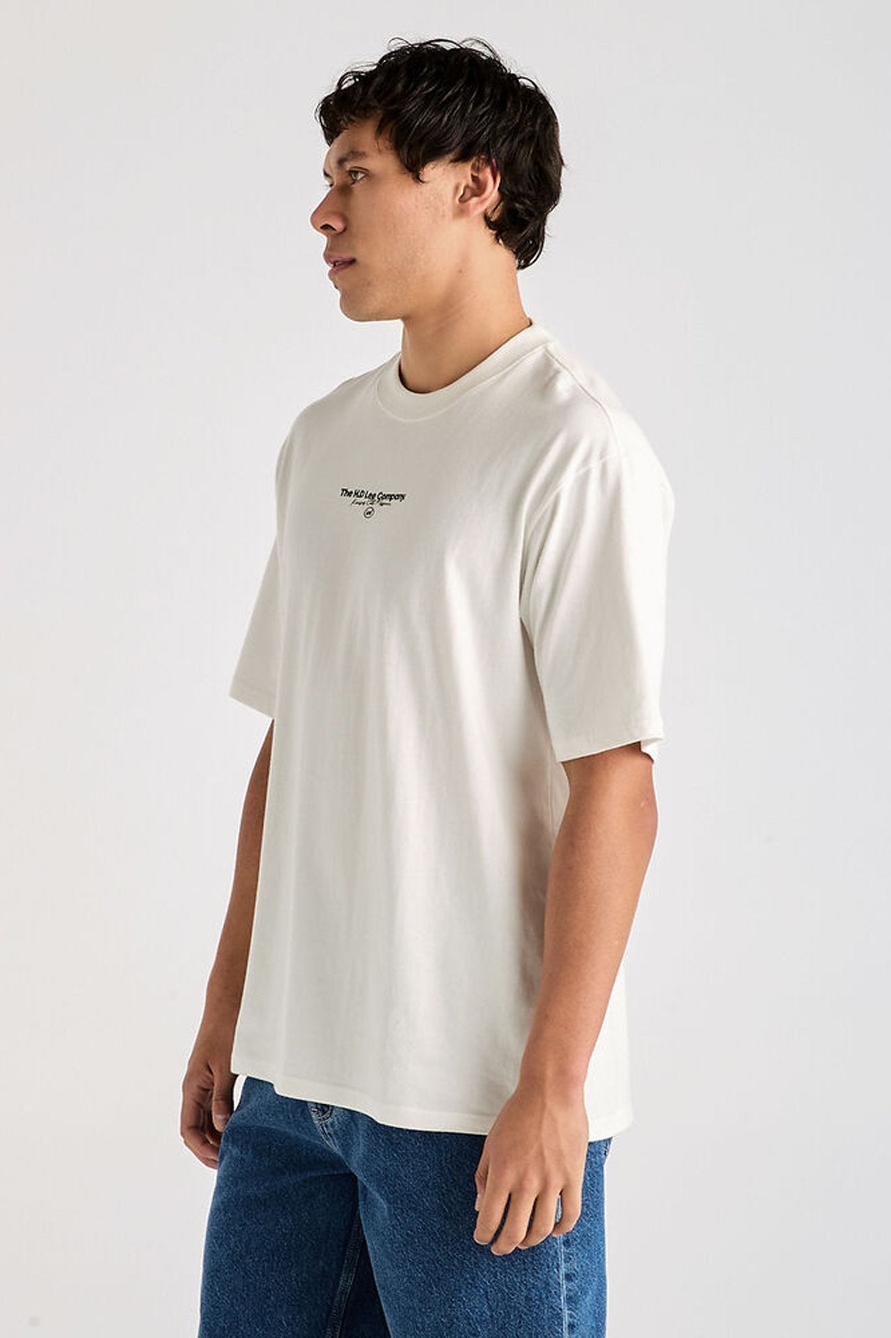 HD Lee Co Baggy Tee Vintage White