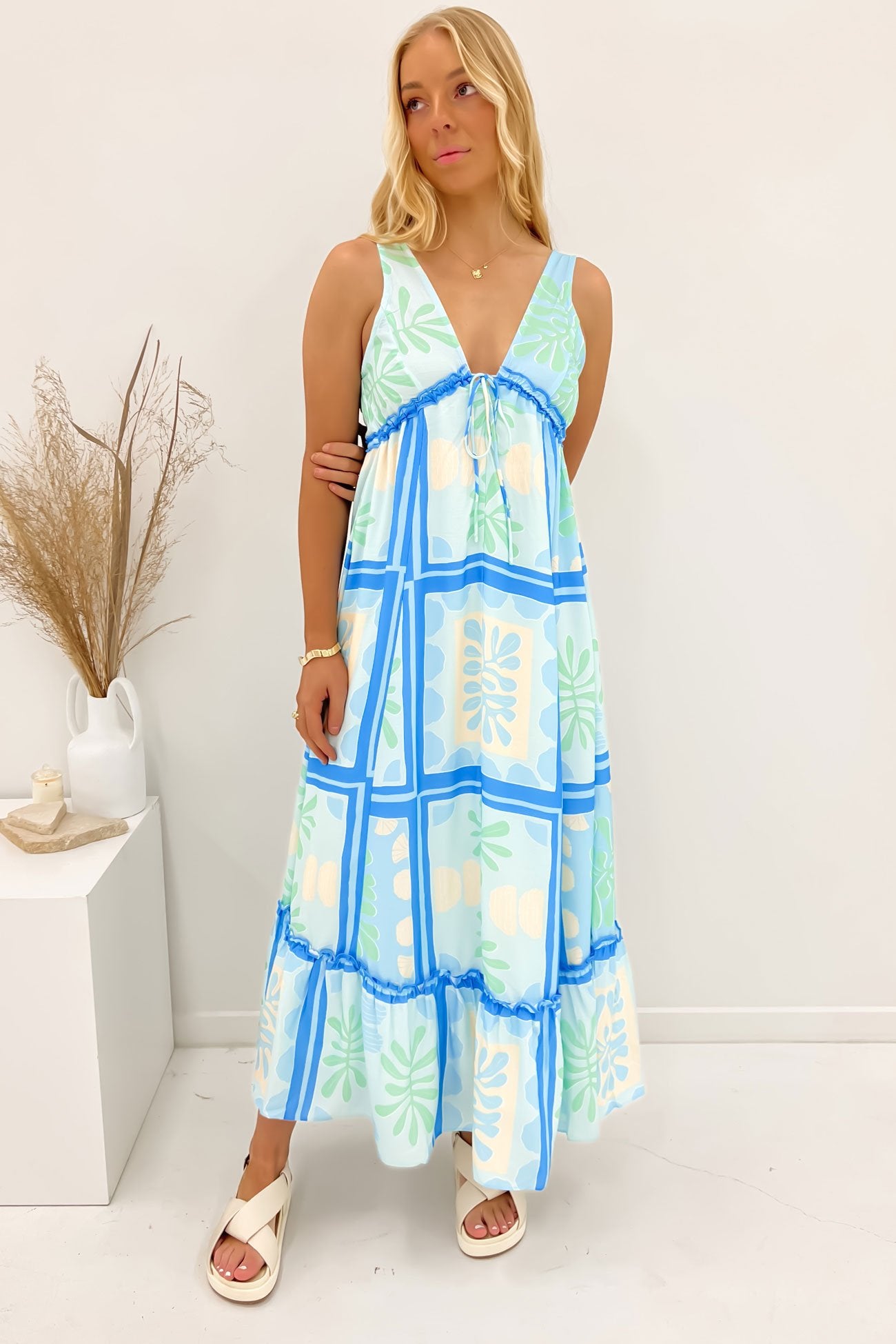 Hadden Maxi Dress Blue