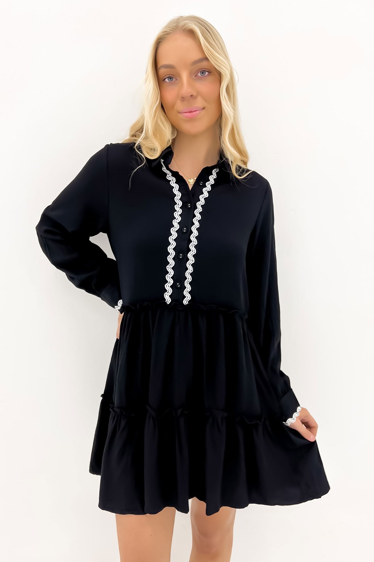 Hahnee Mini Dress Black