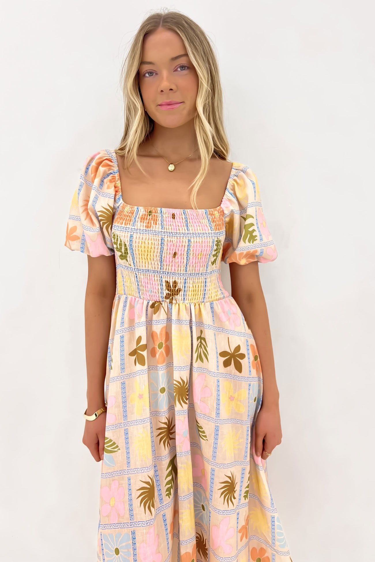 Hamish Midi Dress Island Life