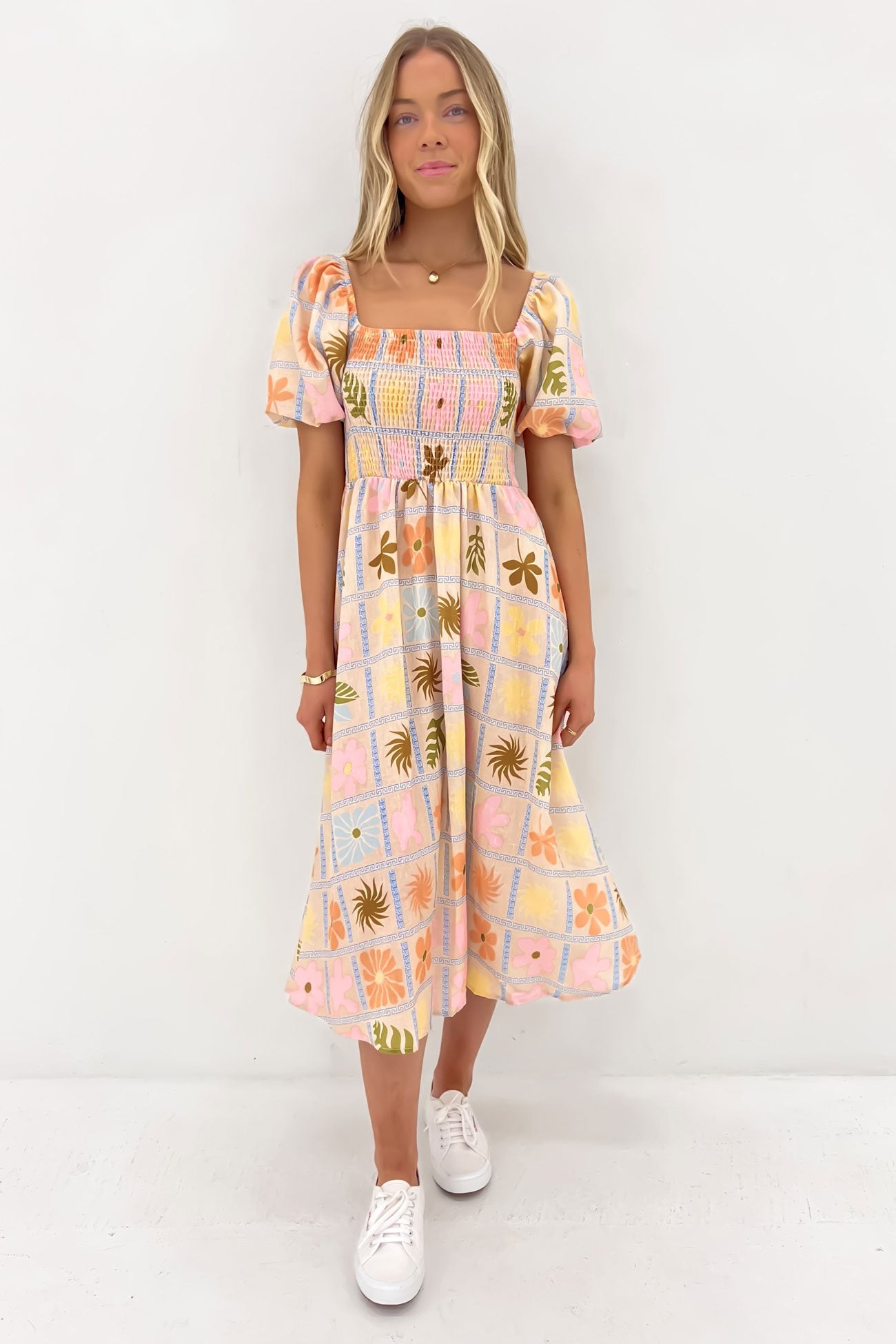 Hamish Midi Dress Island Life