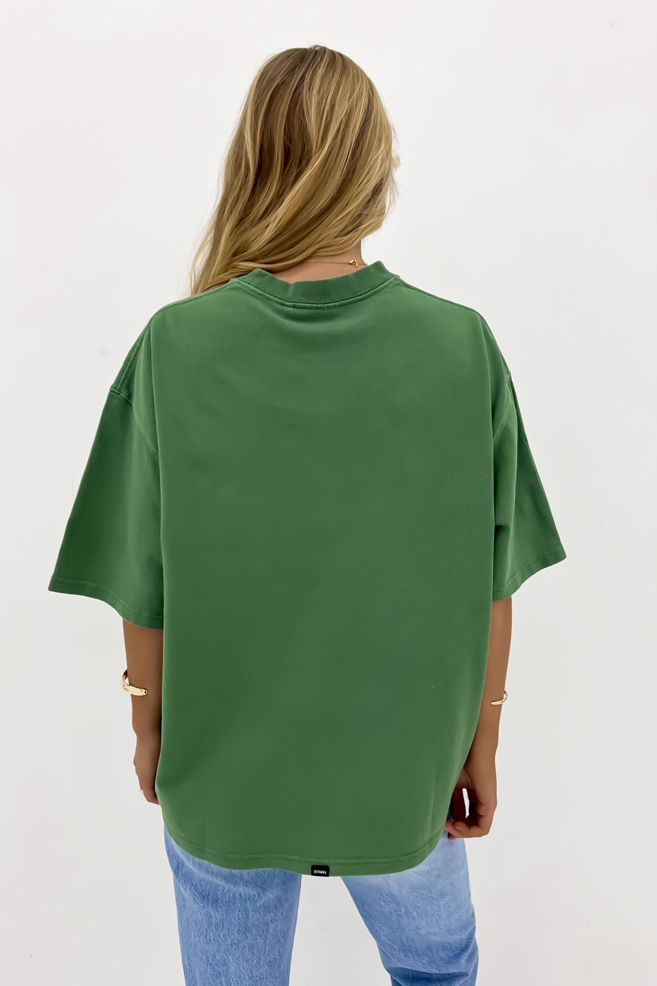 Hard Knocks Oversized Tee Elm Green