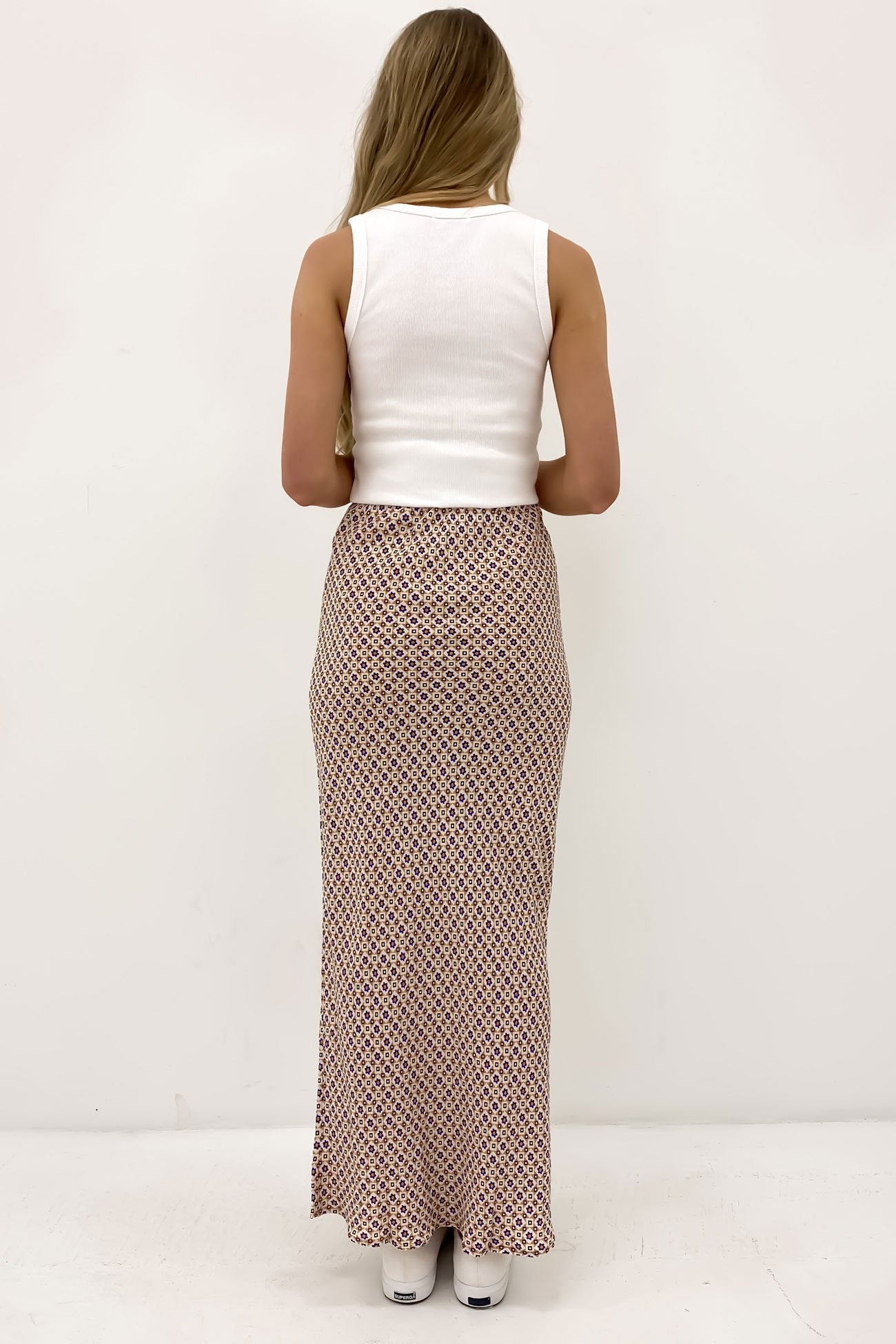 Harri Slip Skirt Print