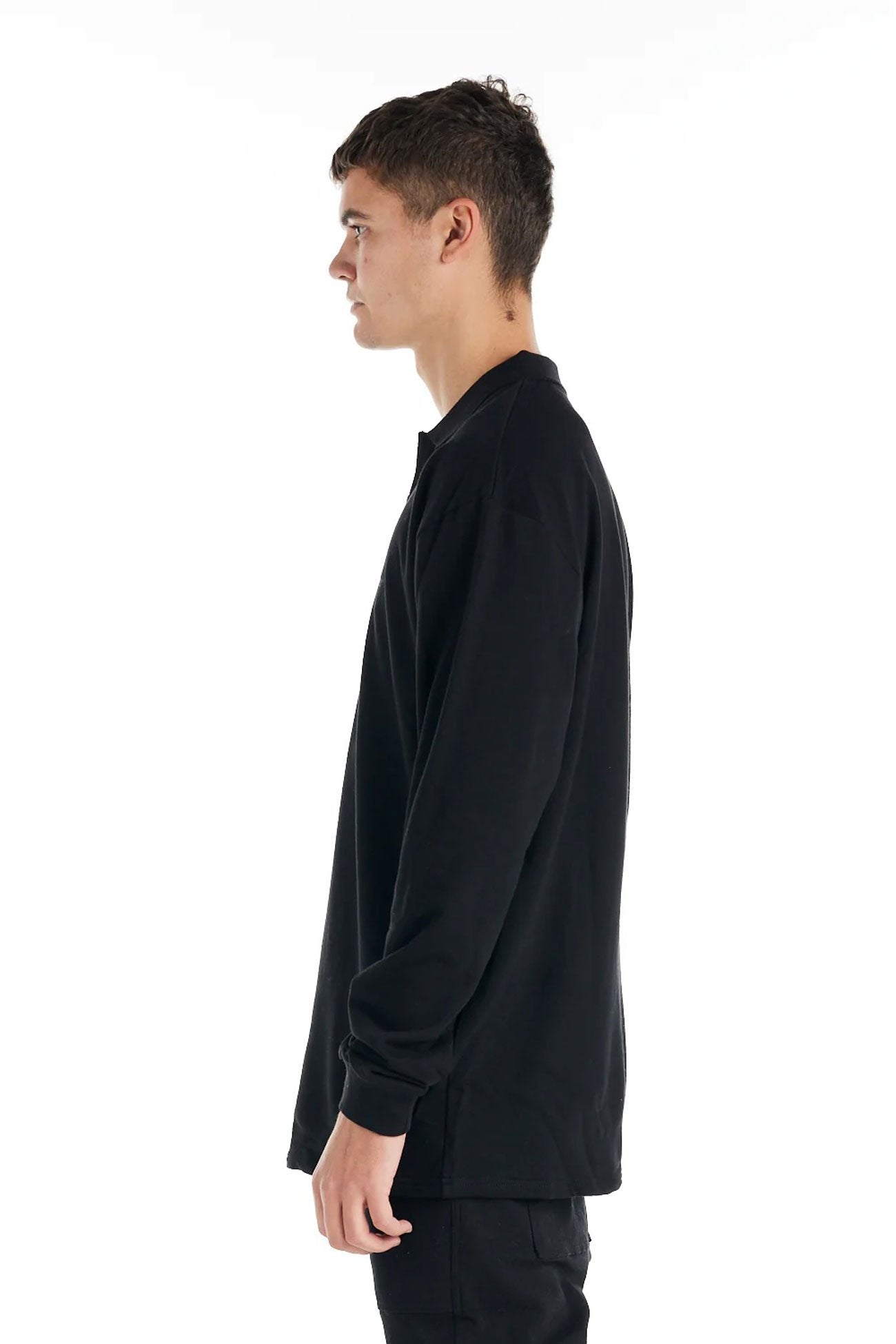 Haven Long Sleeve Polo Black